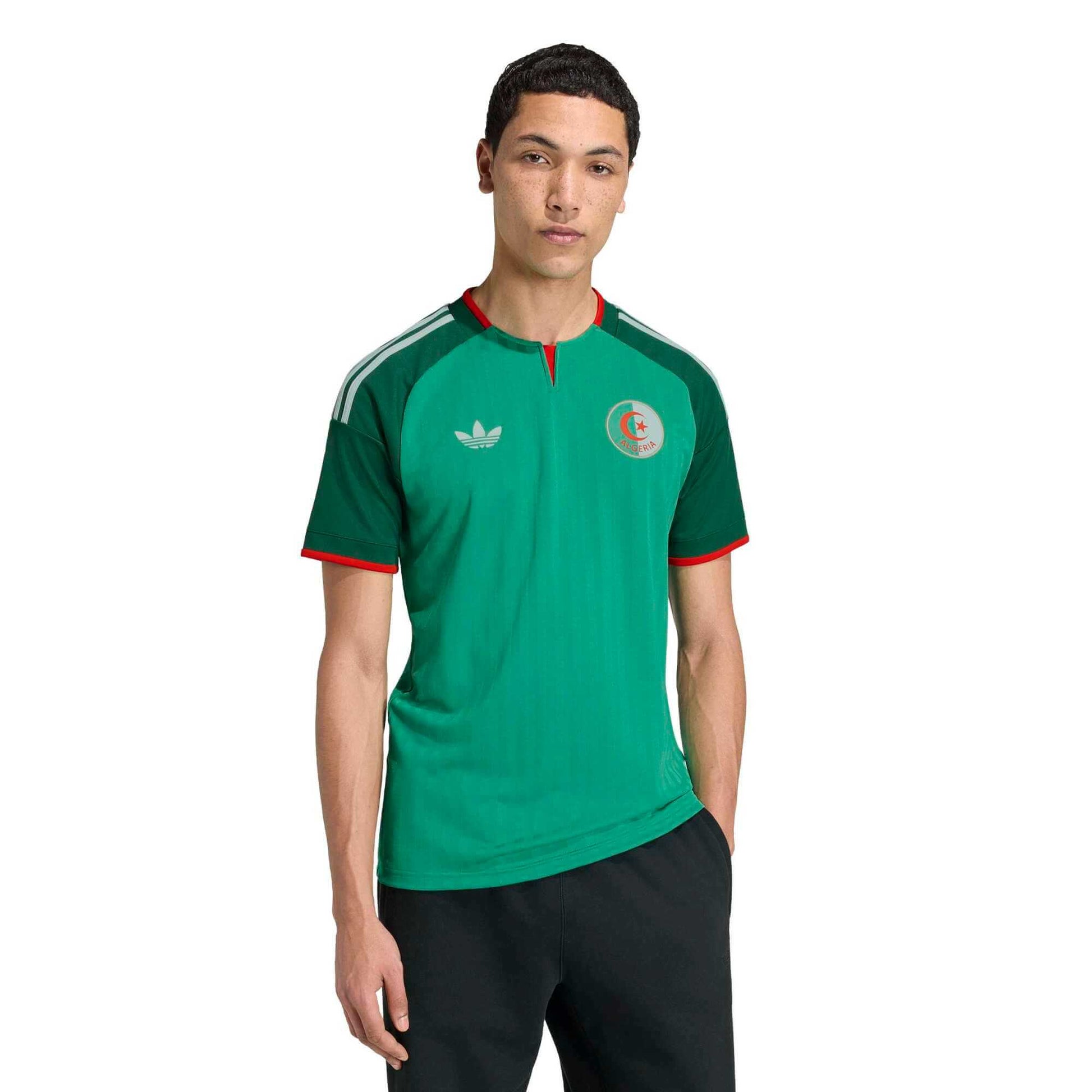 adidas 2026 Algeria Men's Stadium Away Soccer Jersey (Model - Front)