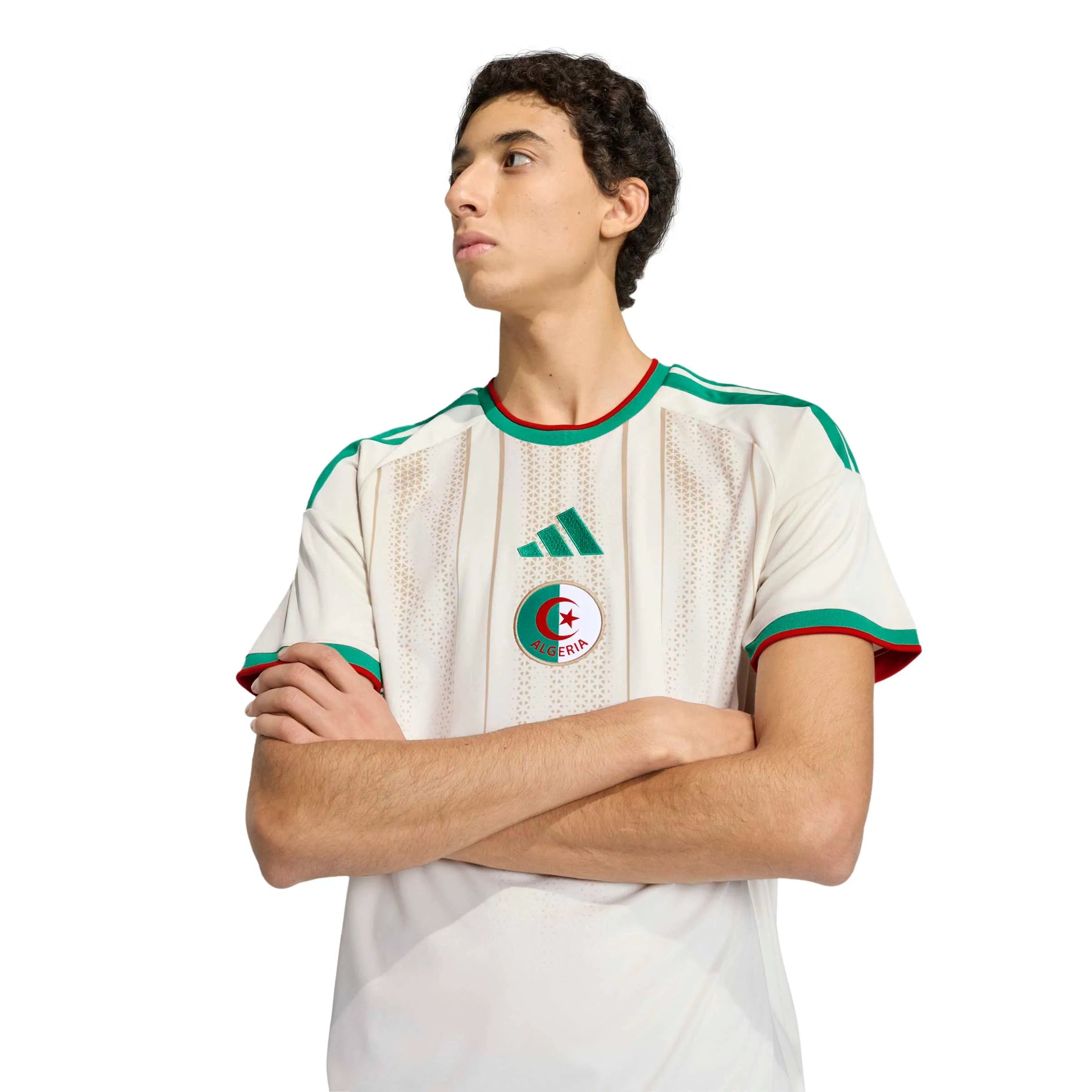 adidas 2026 Algeria Men's Stadium Home Soccer Jersey (Detail 1)