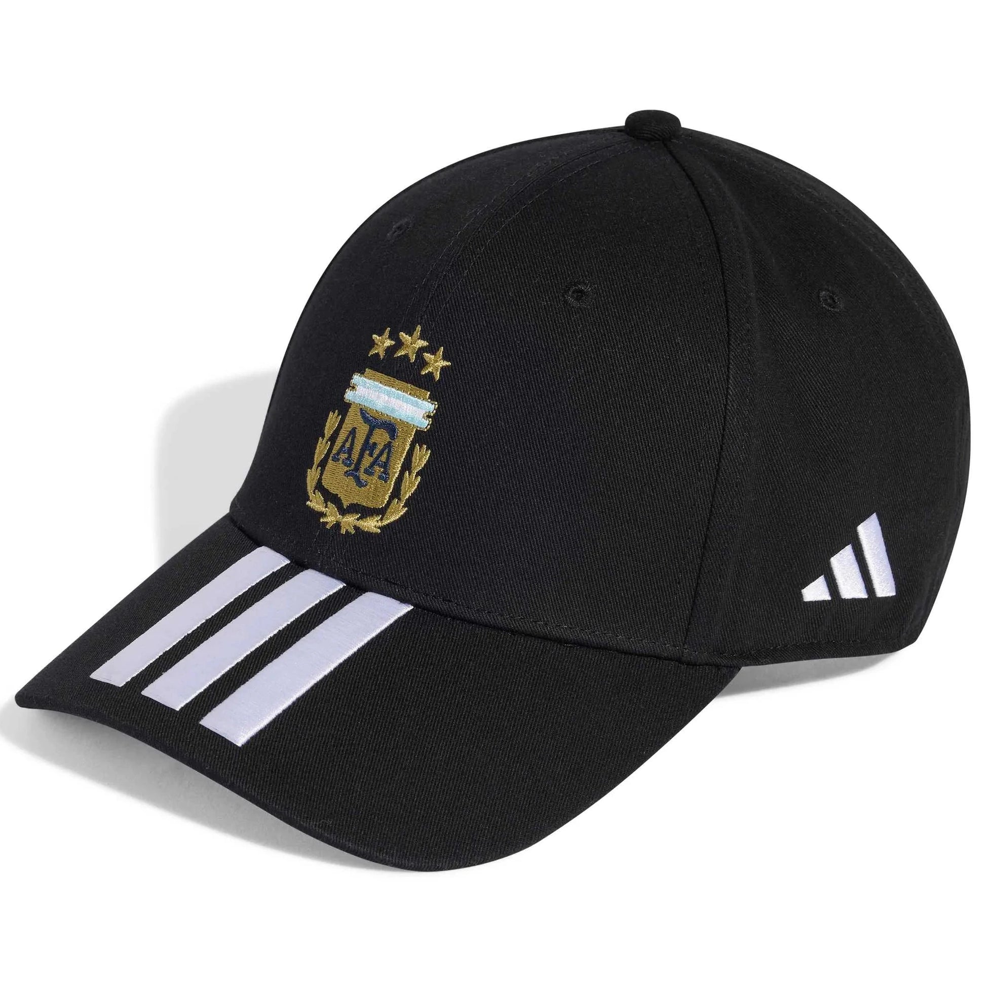 adidas 2026 Argentina Baseball Cap Black (Lateral - Front)