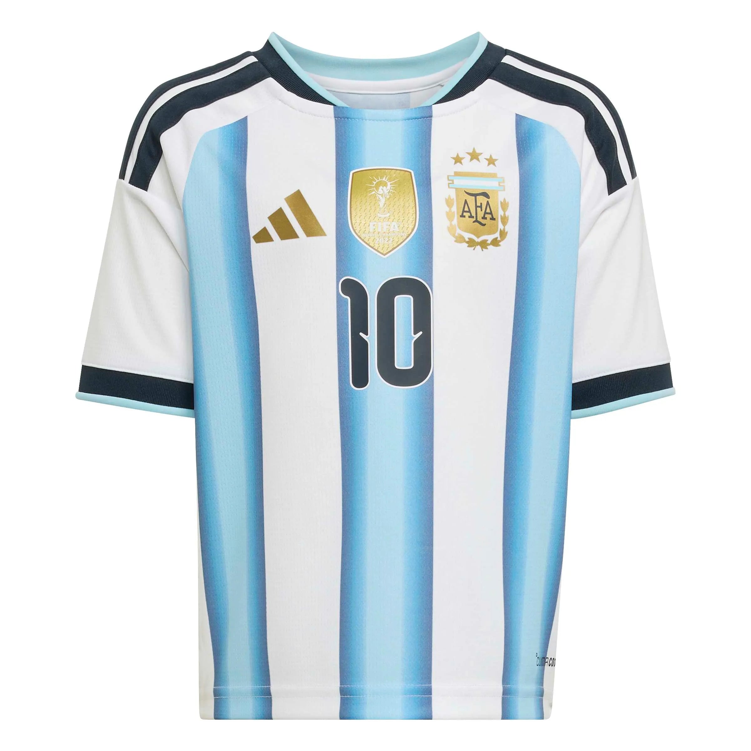 adidas 2026 Argentina Kid's Home Messi #10 Mini Kit (Jersey - Front)