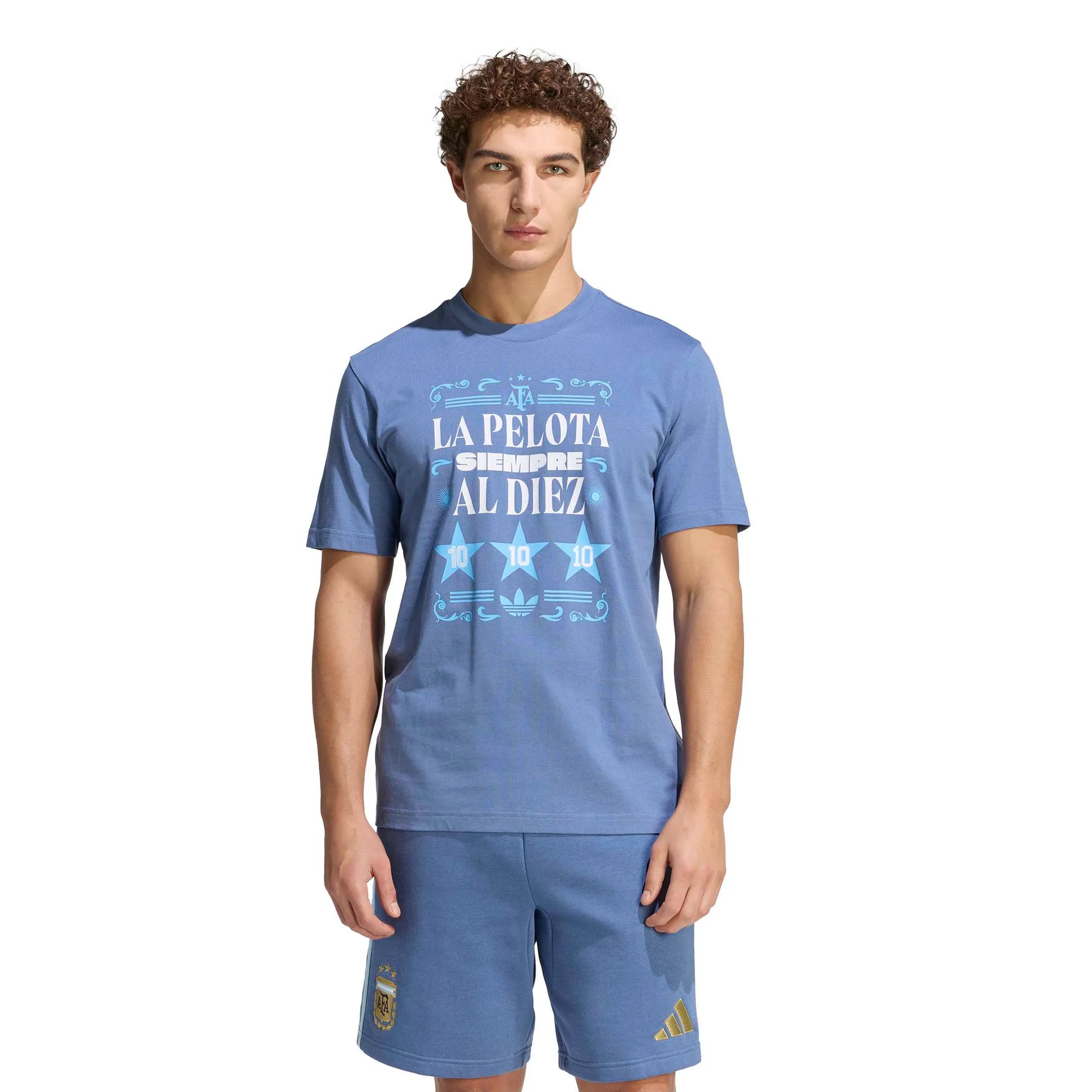 adidas 2026 Argentina Men's Amply Tee (Model - Front)