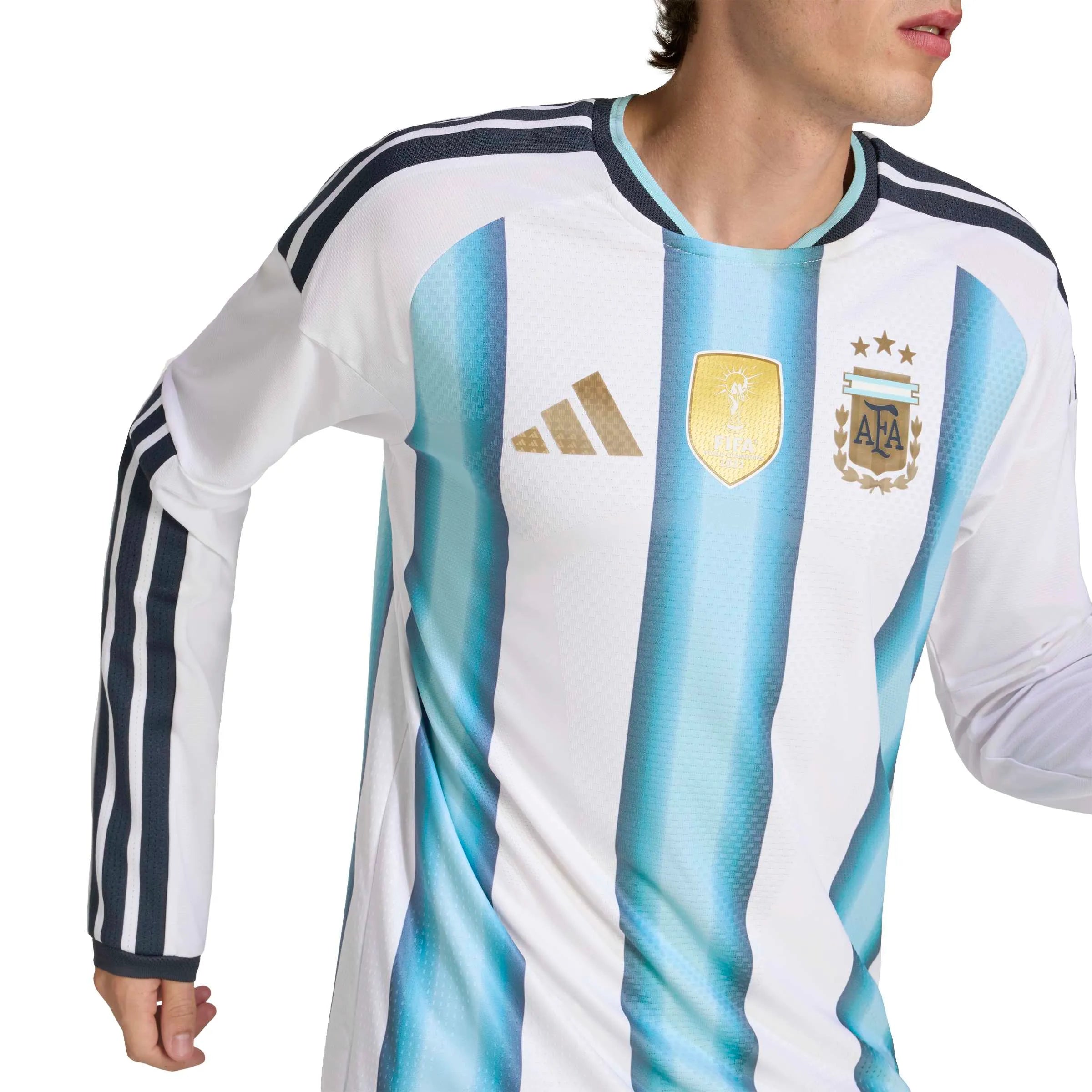 adidas 2026 Argentina Men's Authentic Home Long-Sleeve Soccer Jersey (Detail 2)