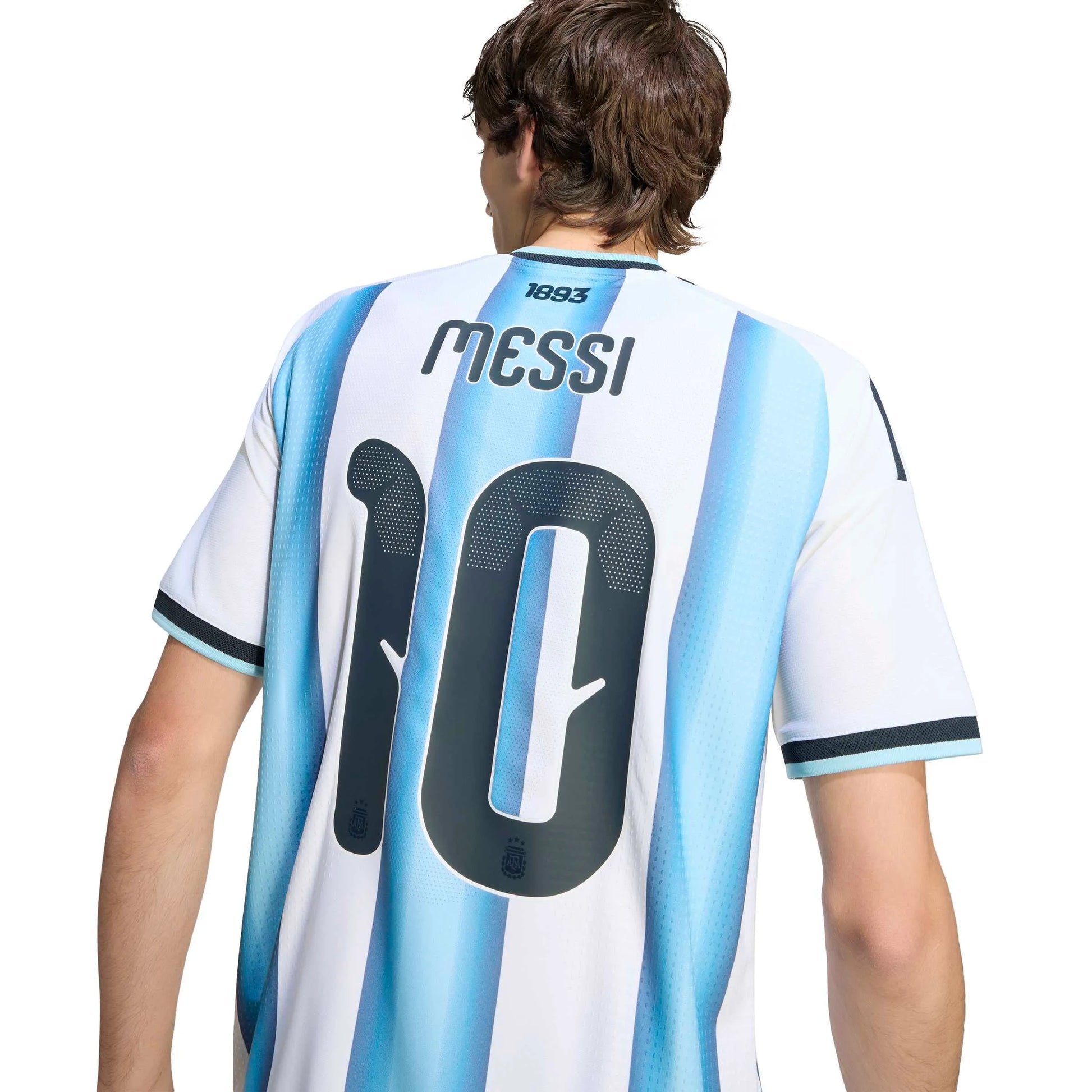 adidas 2026 Argentina Men's Authentic Home Messi #10 Soccer Jersey (Detail 2)