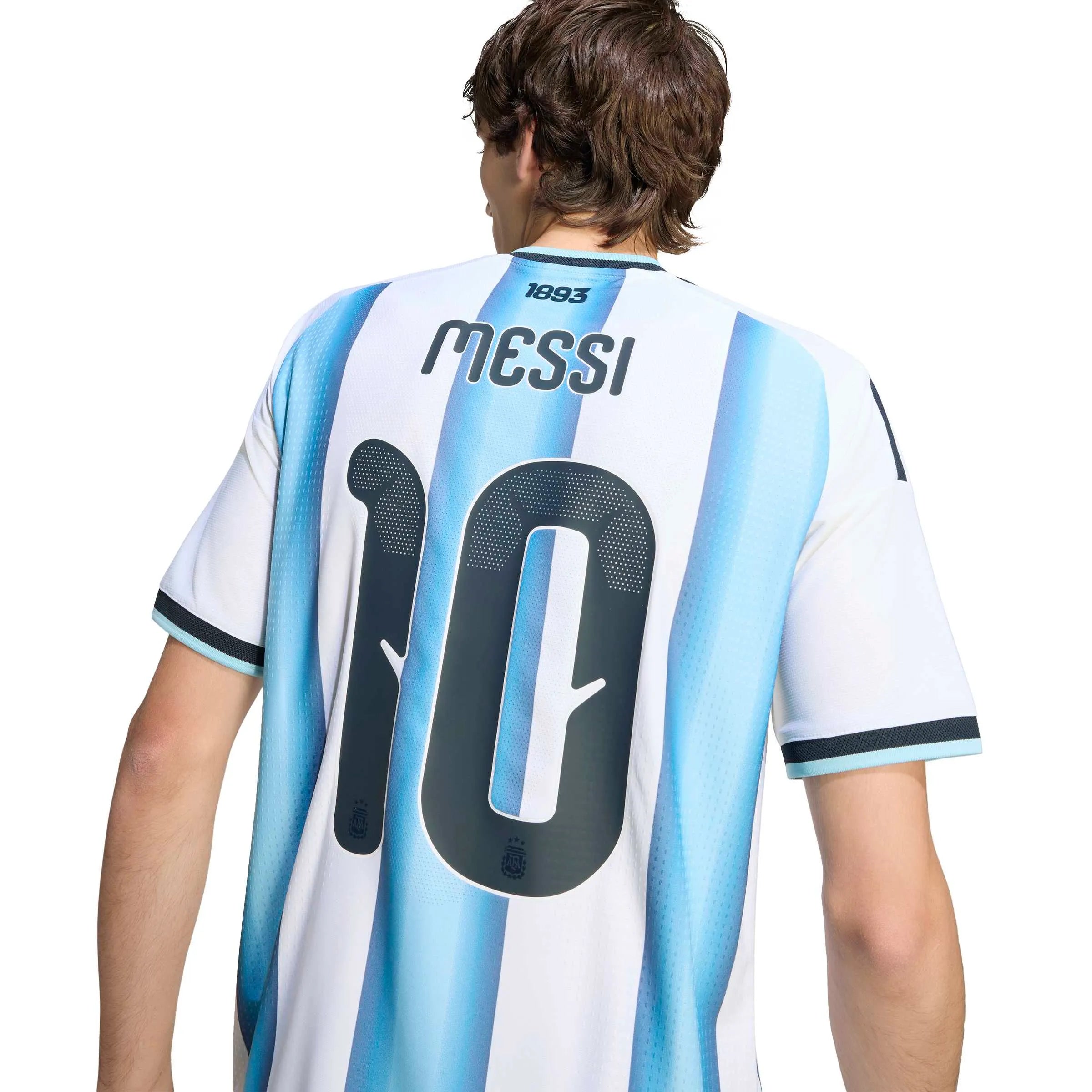 adidas 2026 Argentina Men's Authentic Home Messi #10 Soccer Jersey (Detail 2)