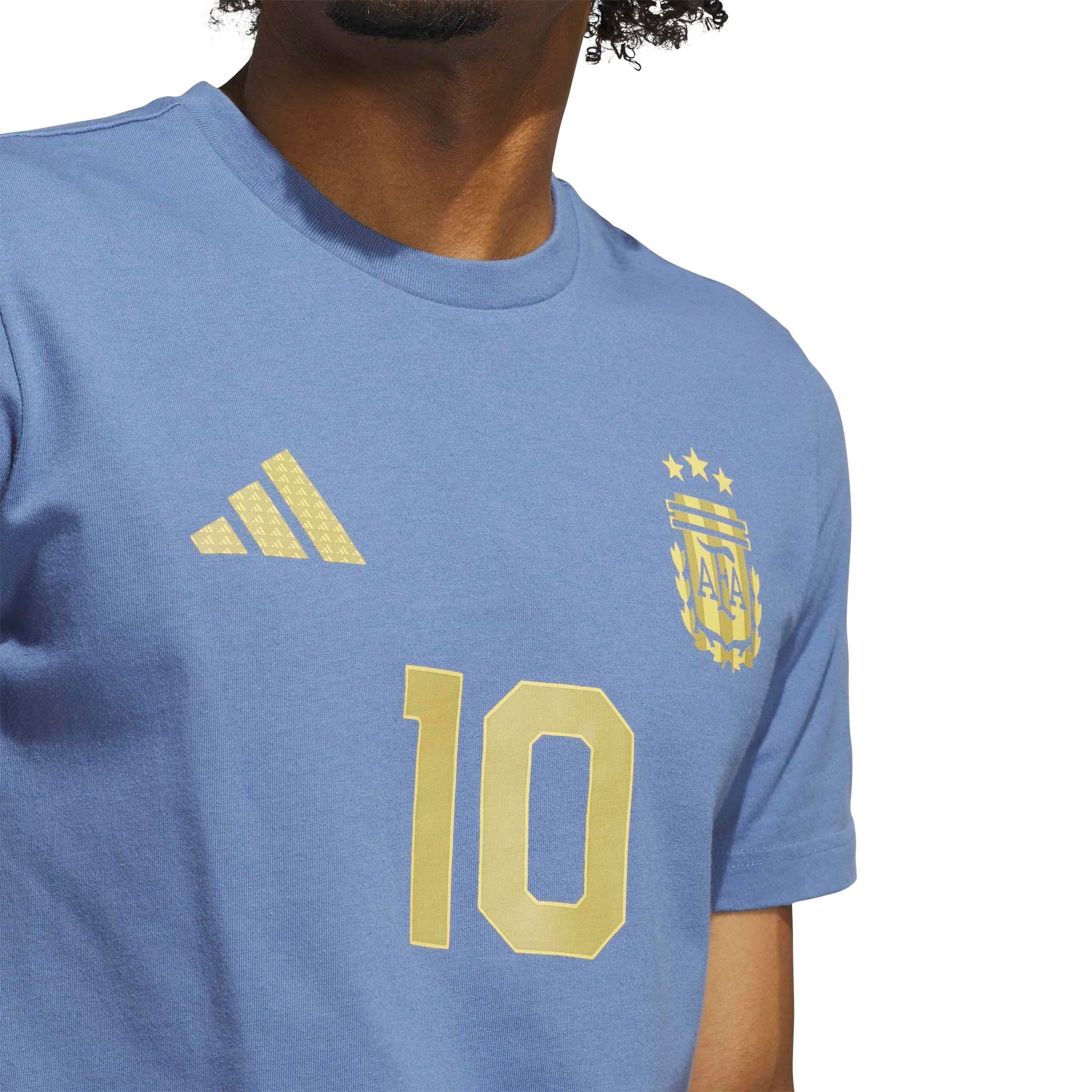 adidas 2026 Argentina Men's Messi Name And Number Tee (Detail 1)