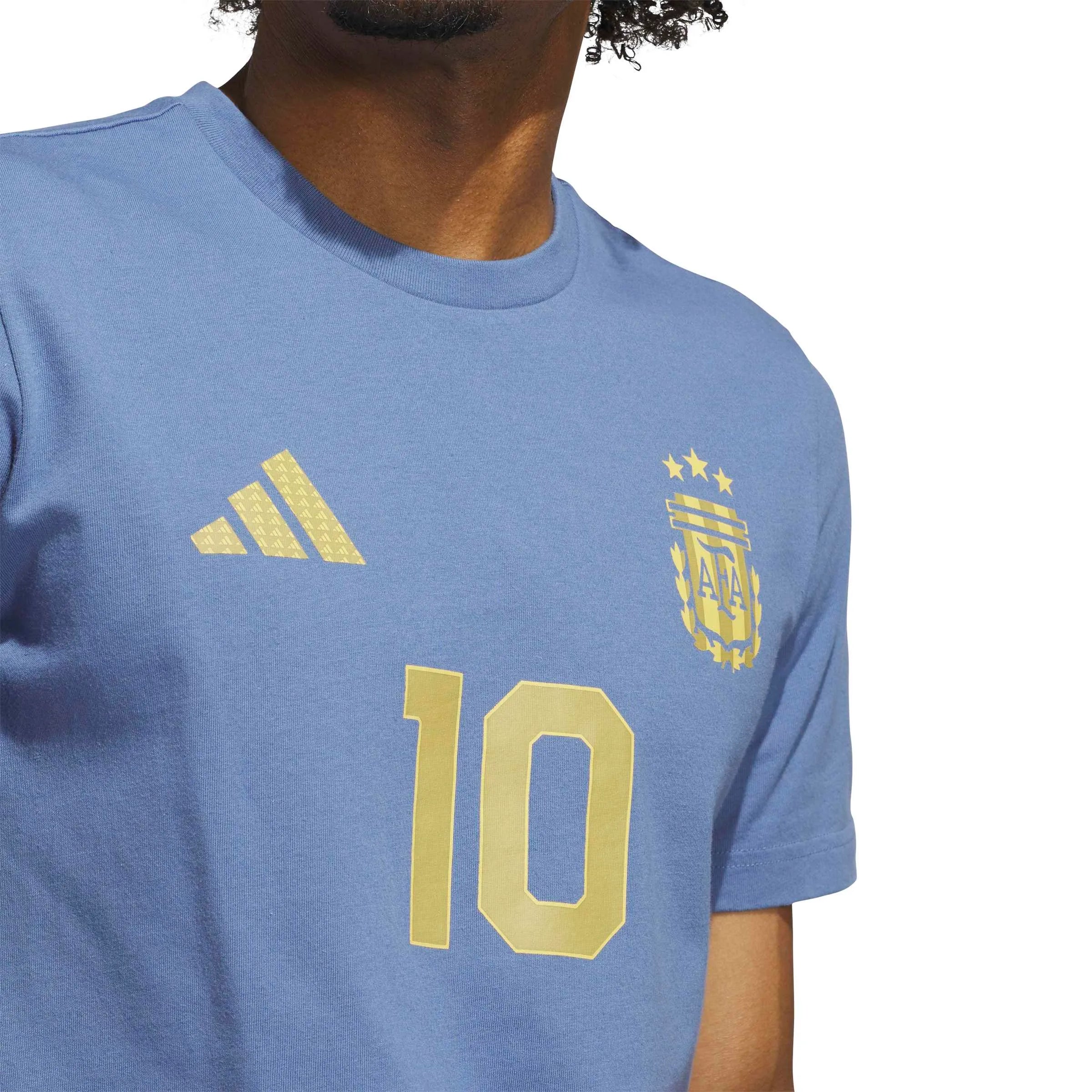 adidas 2026 Argentina Men's Messi Name And Number Tee (Detail 1)