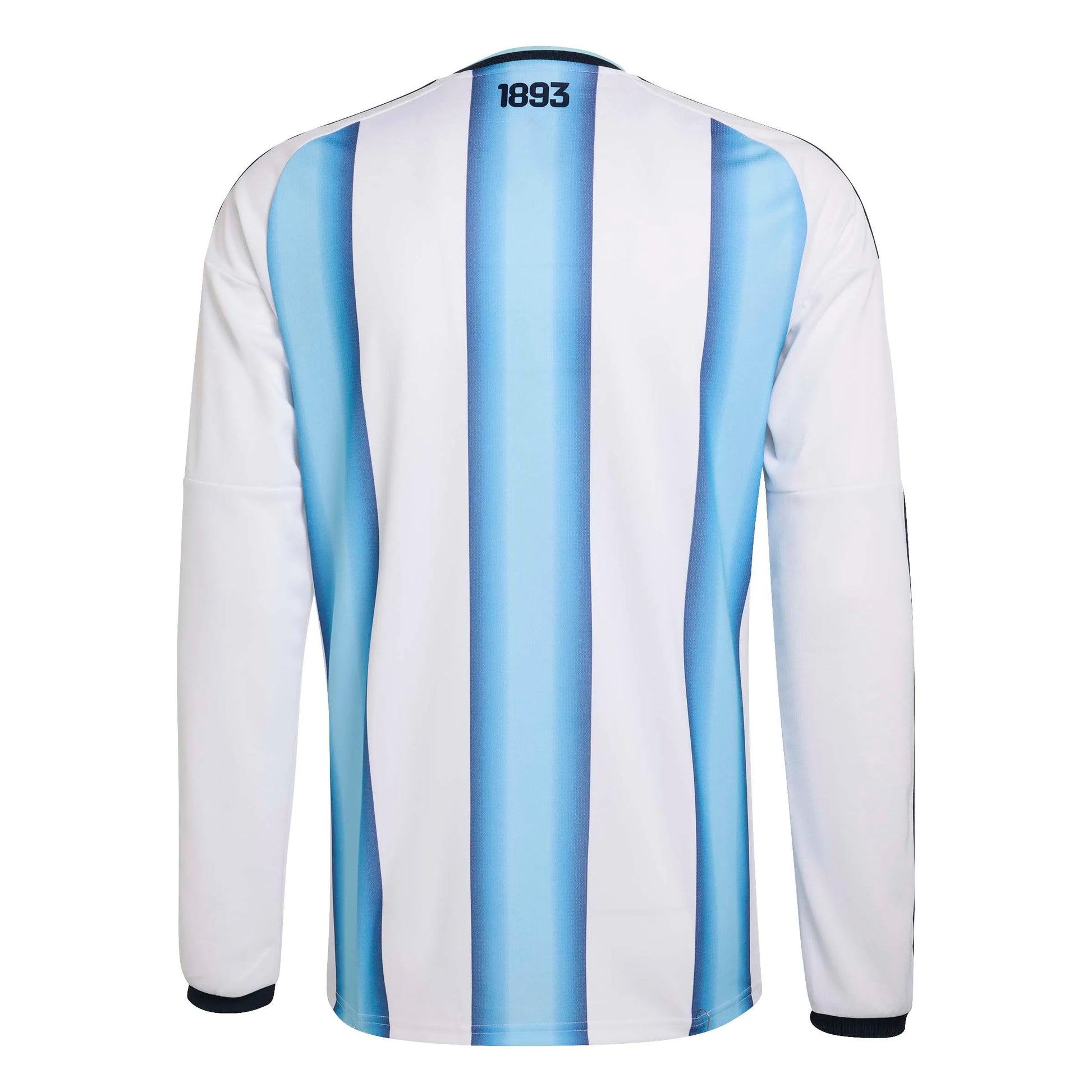 adidas 2026 Argentina Men's Stadium Home Long-Sleeve Soccer Jersey (Back)