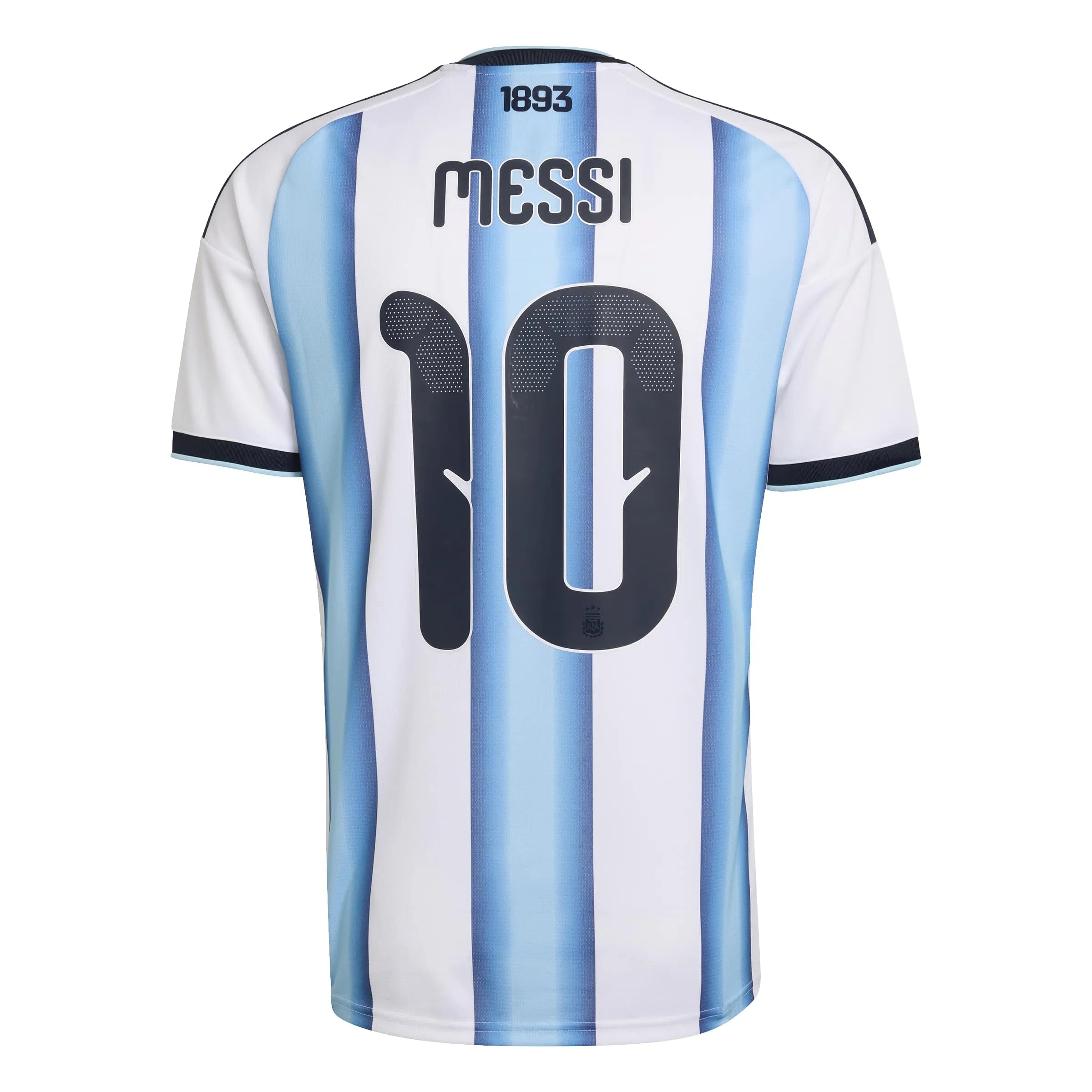 adidas 2026 Argentina Men's Stadium Home Messi #10 Soccer Jersey (Back)