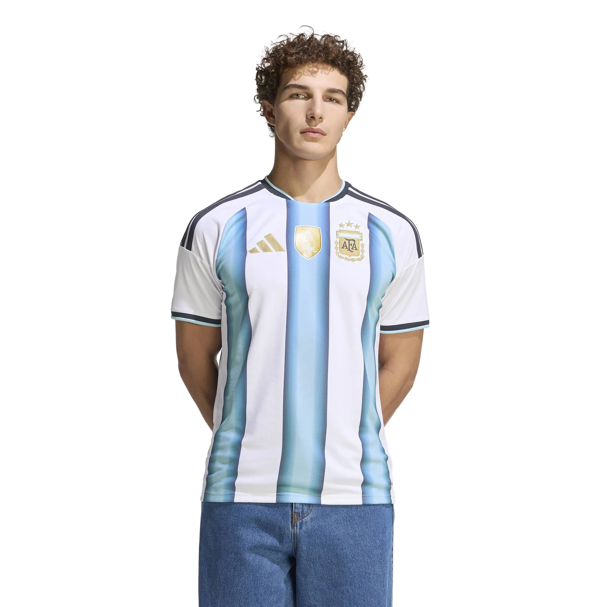 adidas 2026 Argentina Men's Stadium Home Soccer Jersey (Model - Front)