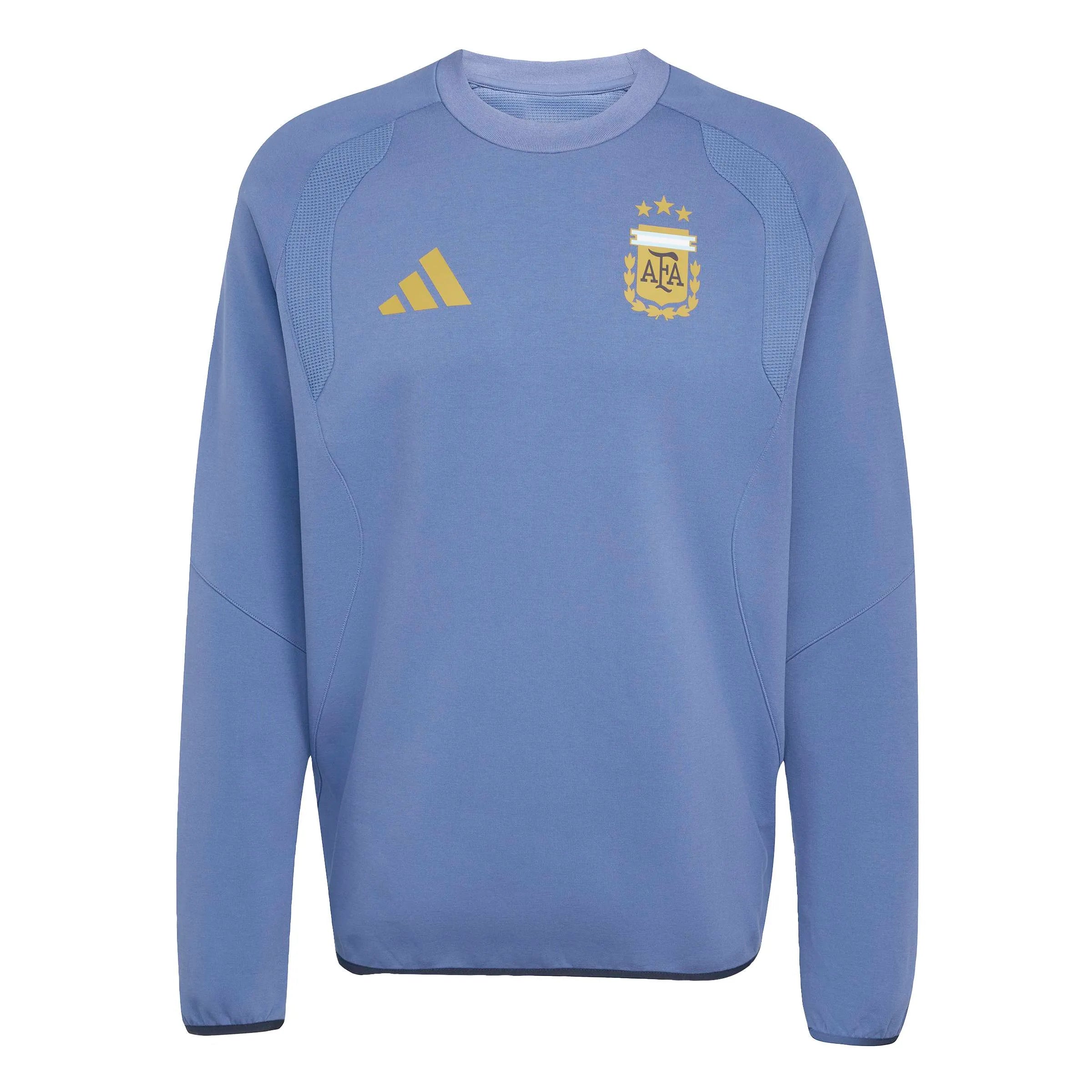 adidas 2026 Argentina Men's Tiro Travel Crewneck Sweatshirt (Front)