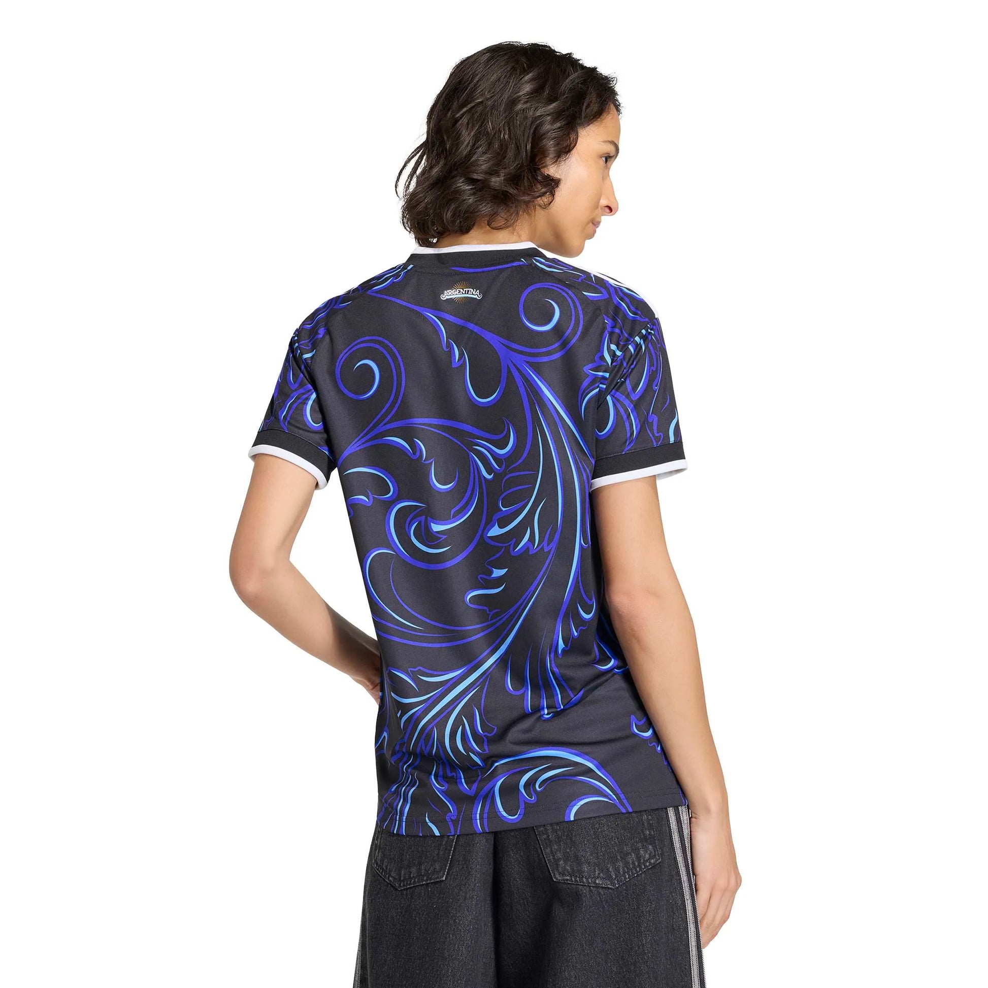 adidas 2026 Argentina Women's Stadium Away Soccer Jersey (Model - Back)