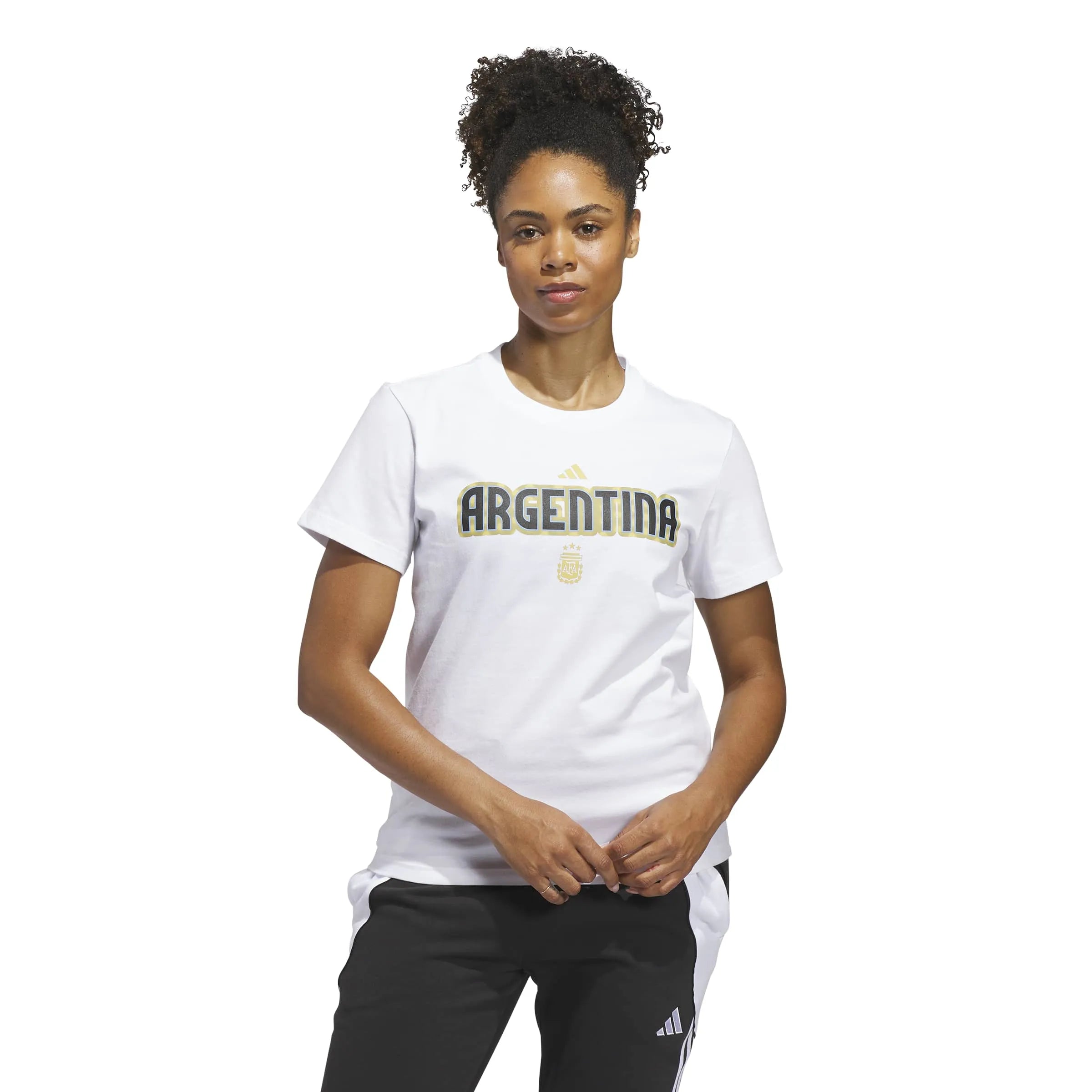 adidas 2026 Argentina Women's World Cup HJH Tee (Model - Front)