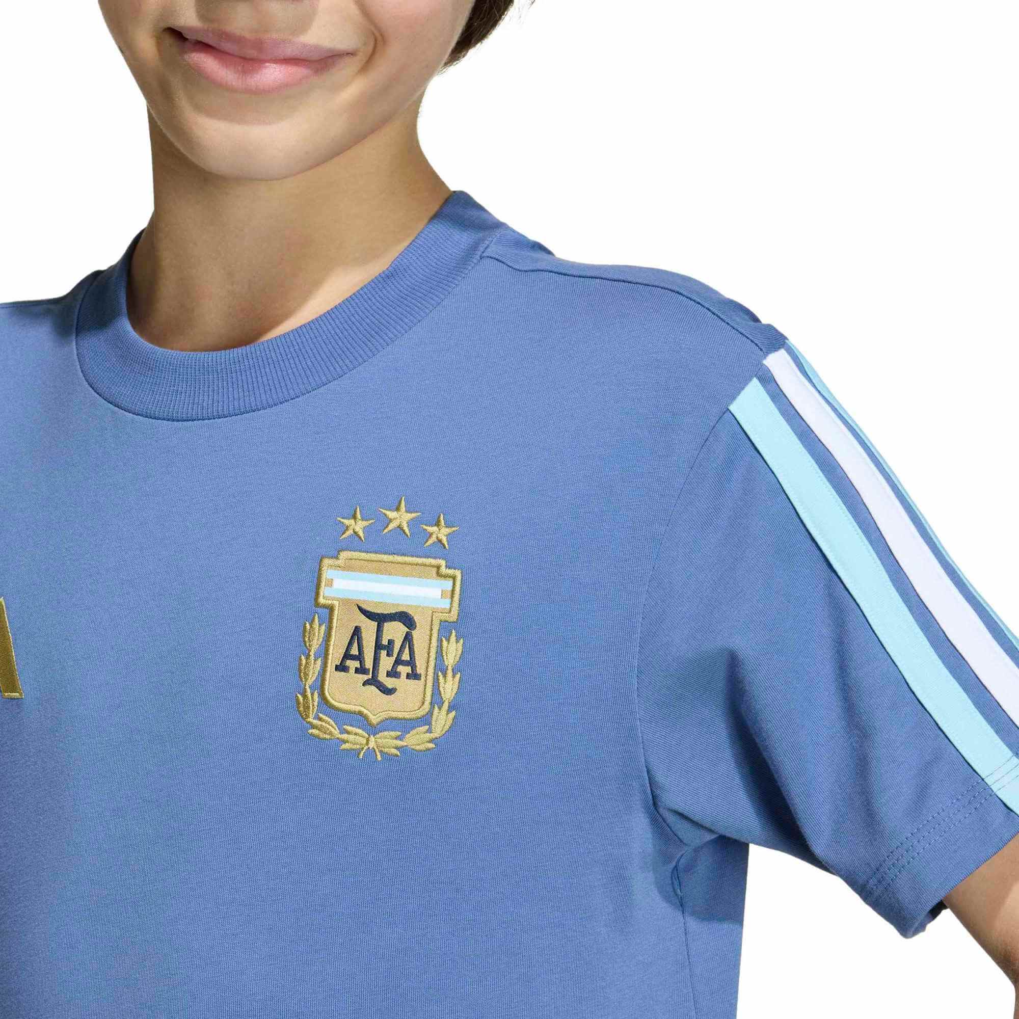 adidas 2026 Argentina Youth DNA Tee (Detail 1)