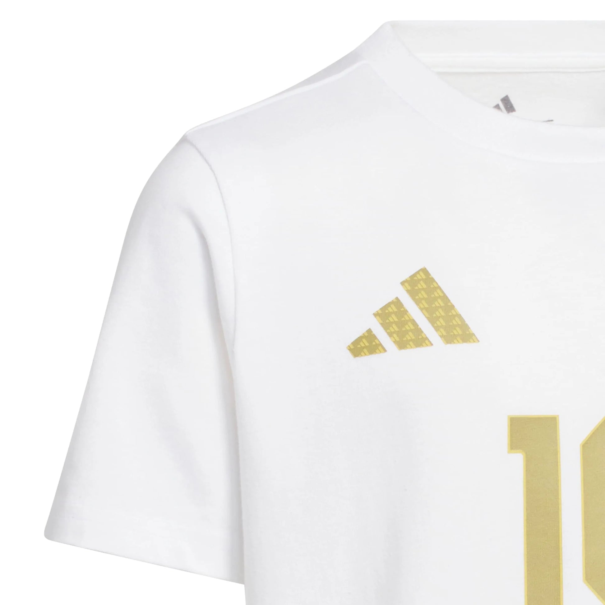 adidas 2026 Argentina Youth Messi Name And Number Tee White (Detail 1)