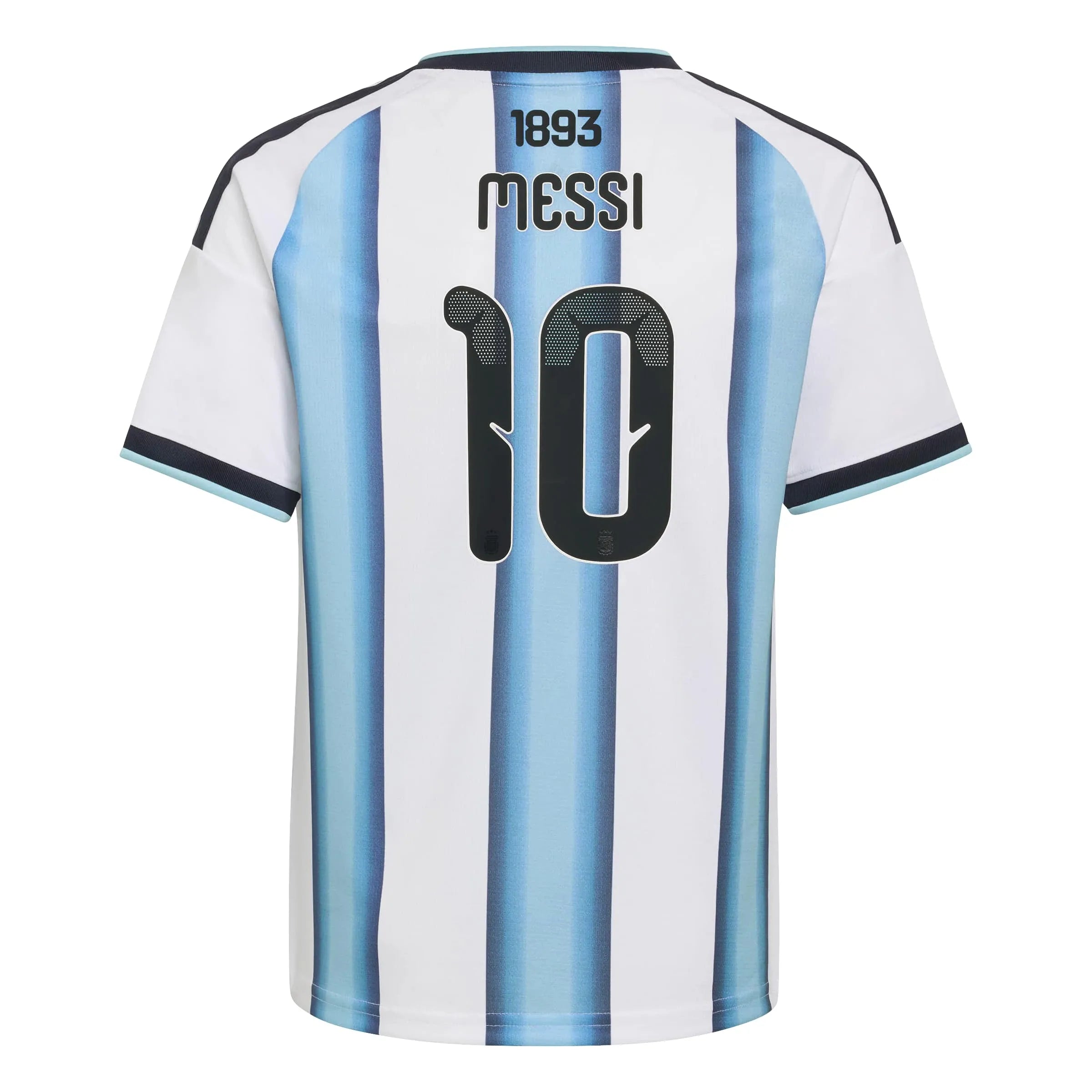 adidas 2026 Argentina Youth Stadium Home Messi #10 Soccer Jersey (Back)