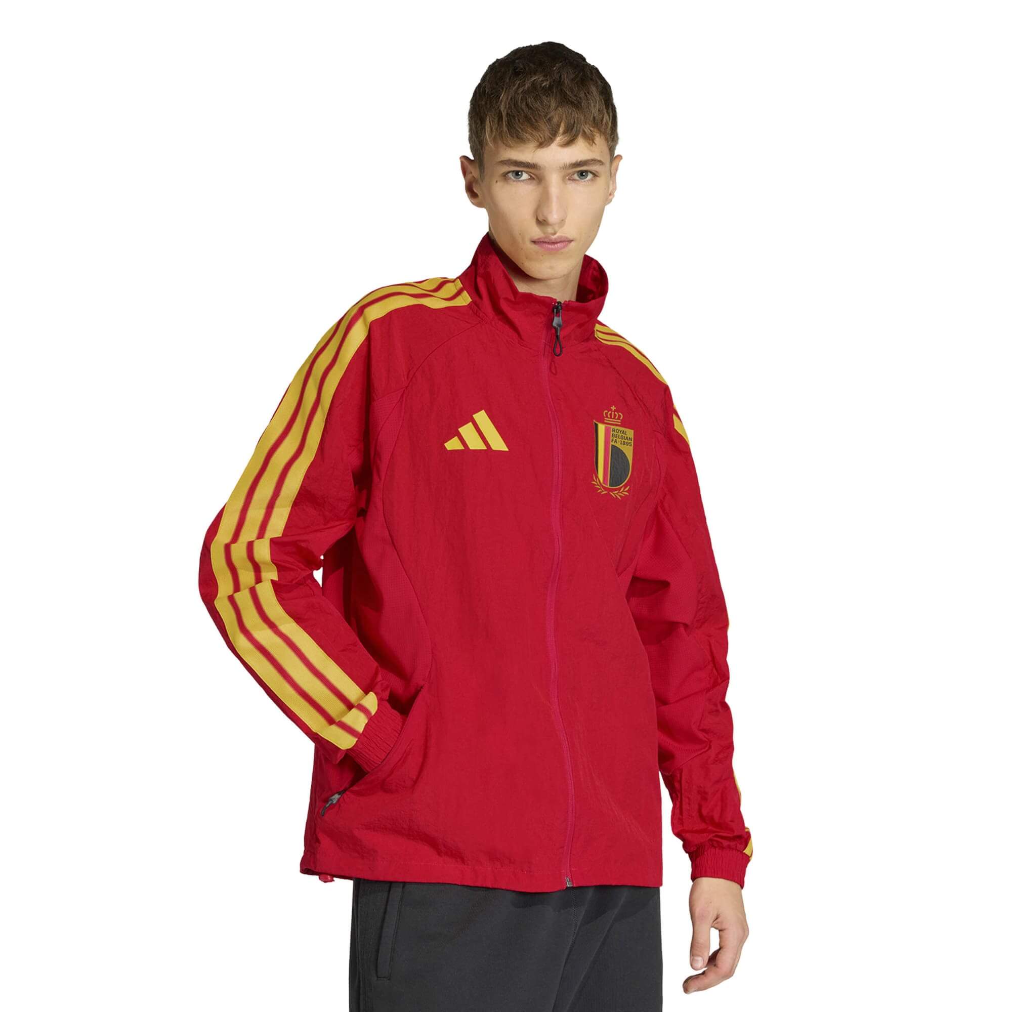 adidas 2026 Belgium Men's Anthem Jacket (Model - Front)