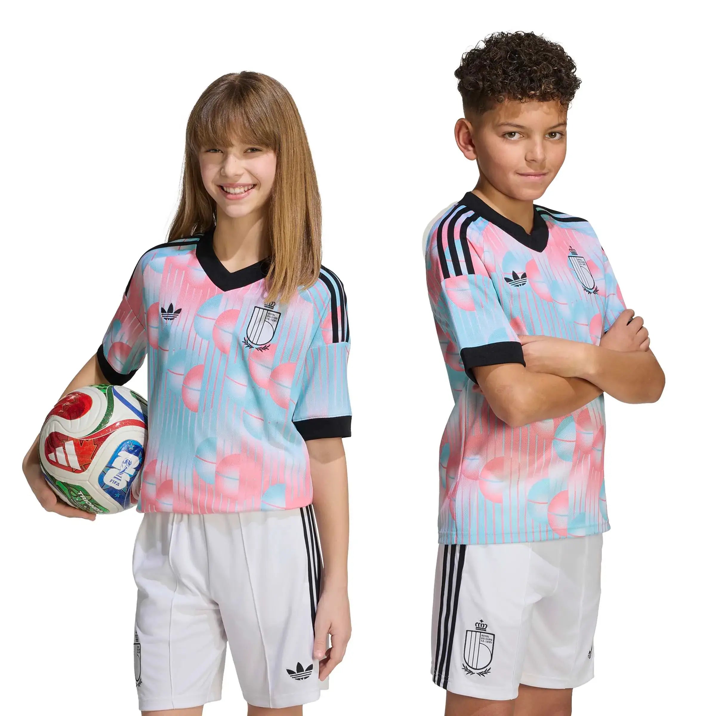 adidas 2026 Belgium Youth Stadium Away Soccer Jersey