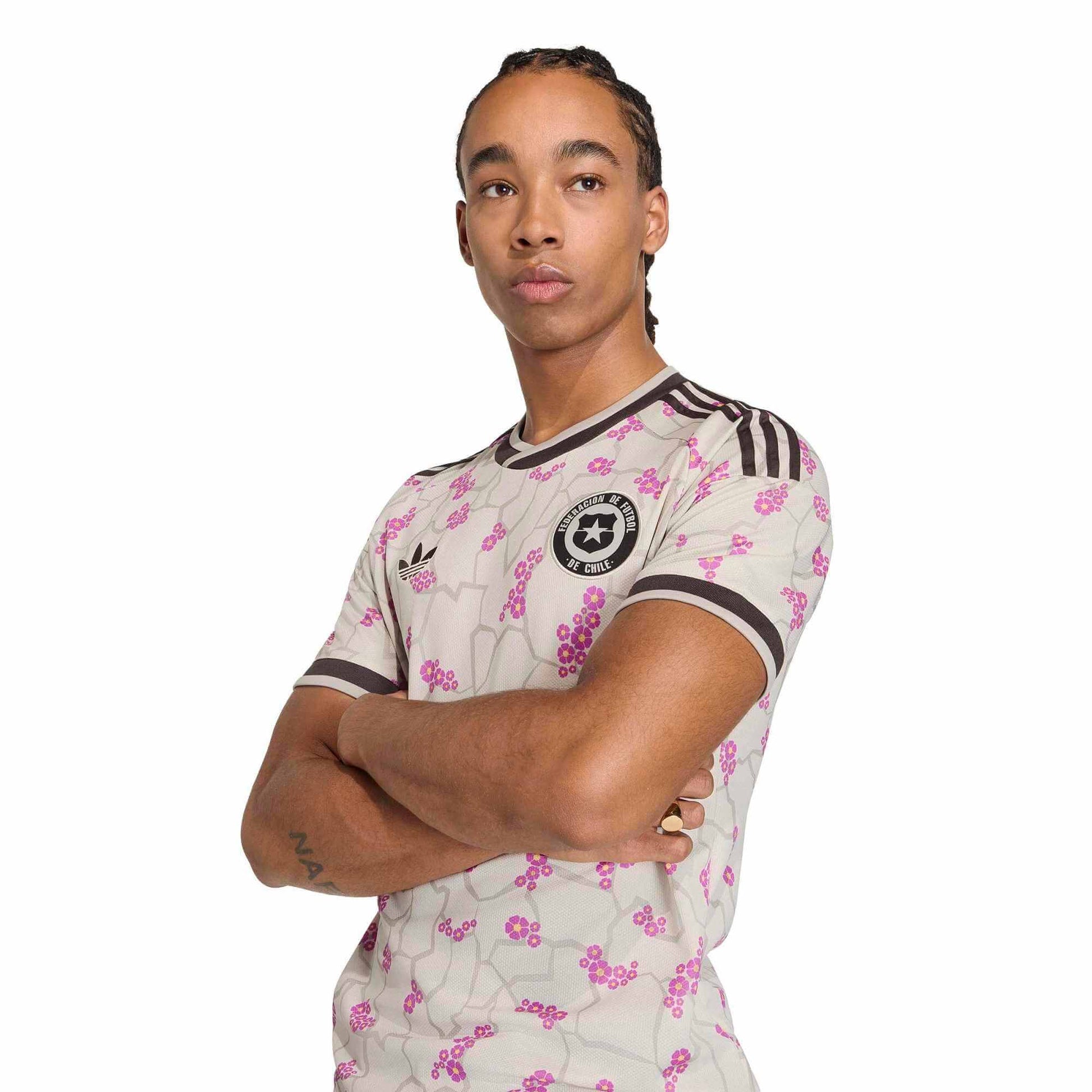 adidas 2026 Chile Men's Stadium Away Soccer Jersey (Detail 1)