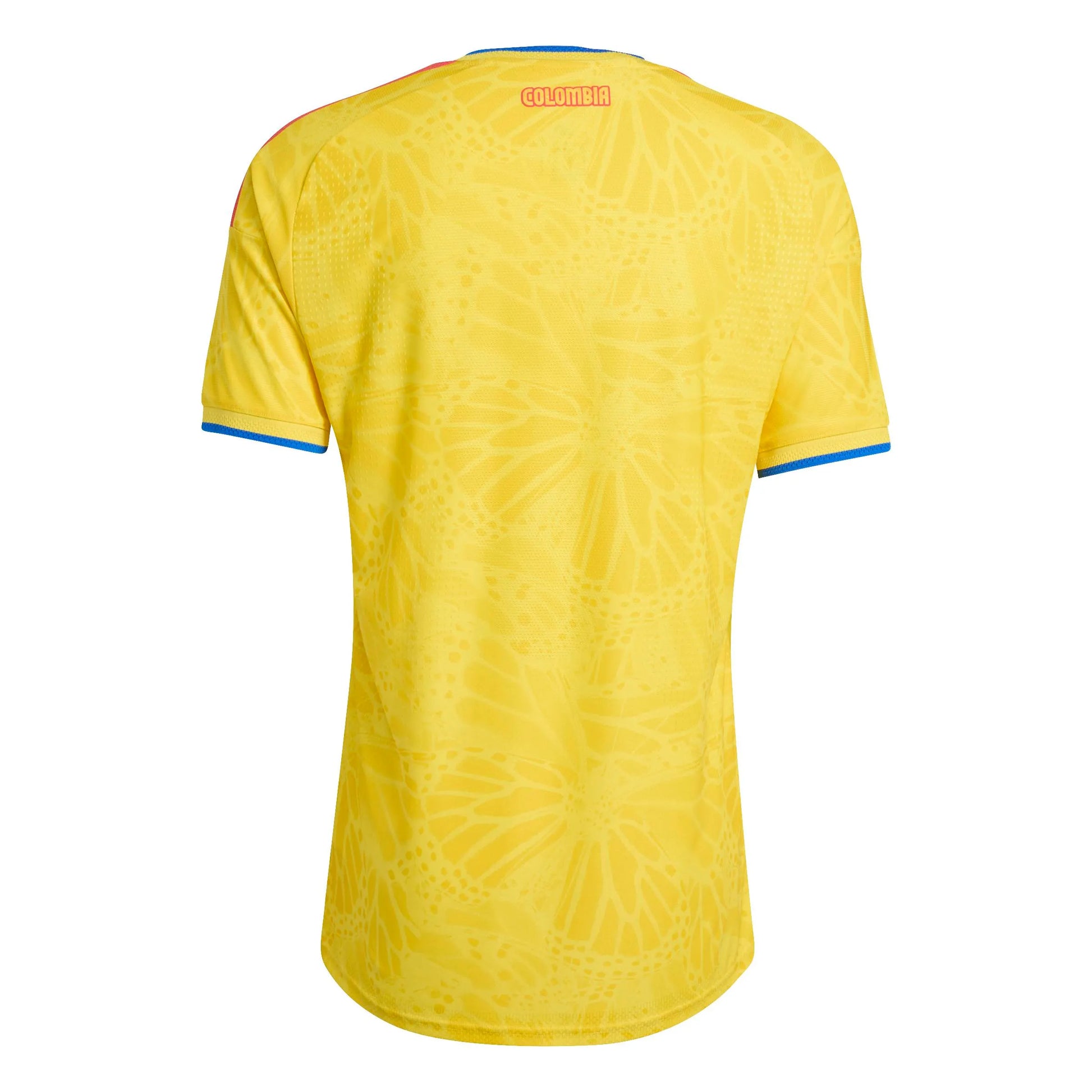 adidas 2026 Colombia Men's Authentic Home Soccer Jersey (Back)