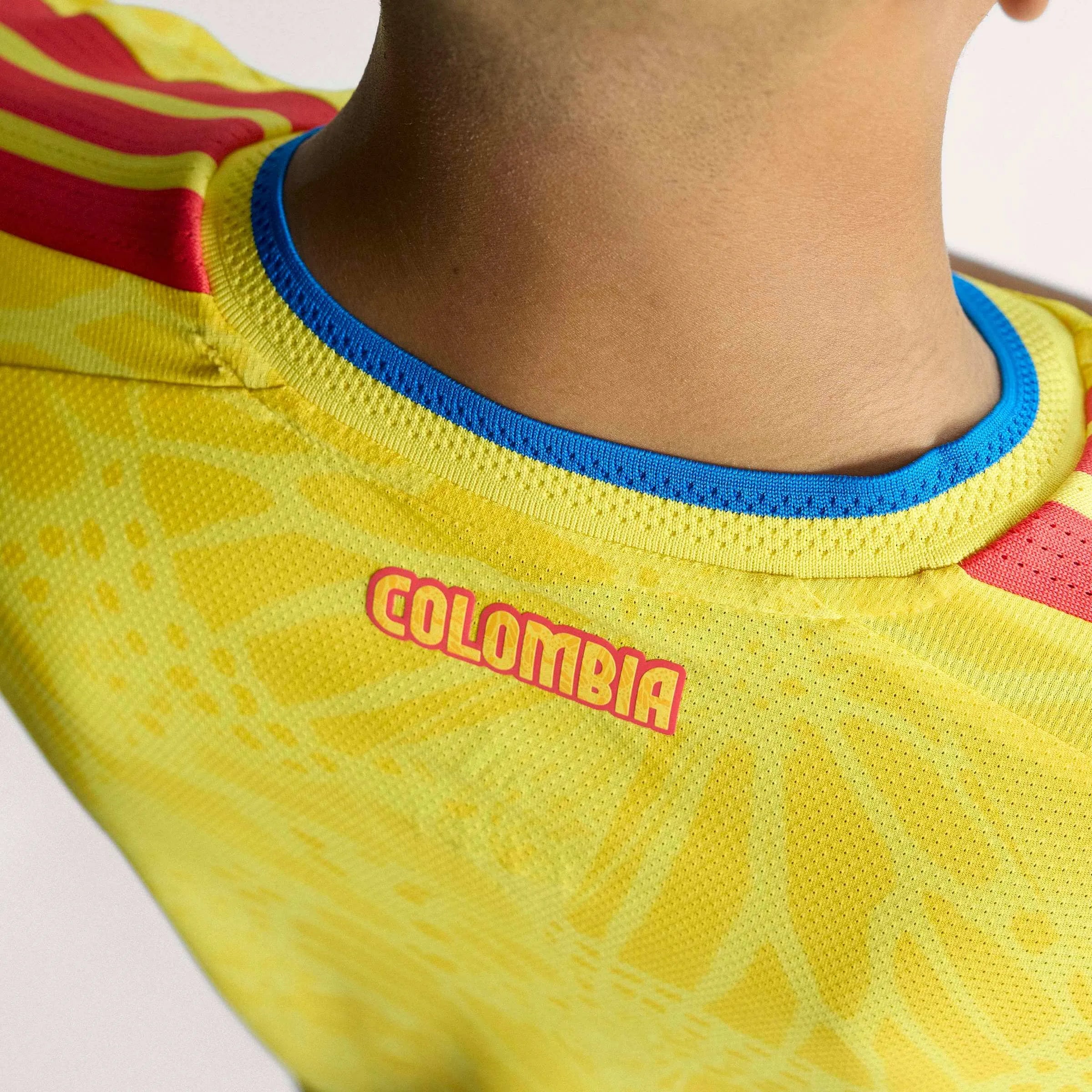 adidas 2026 Colombia Men's Authentic Home Soccer Jersey (Detail 4)