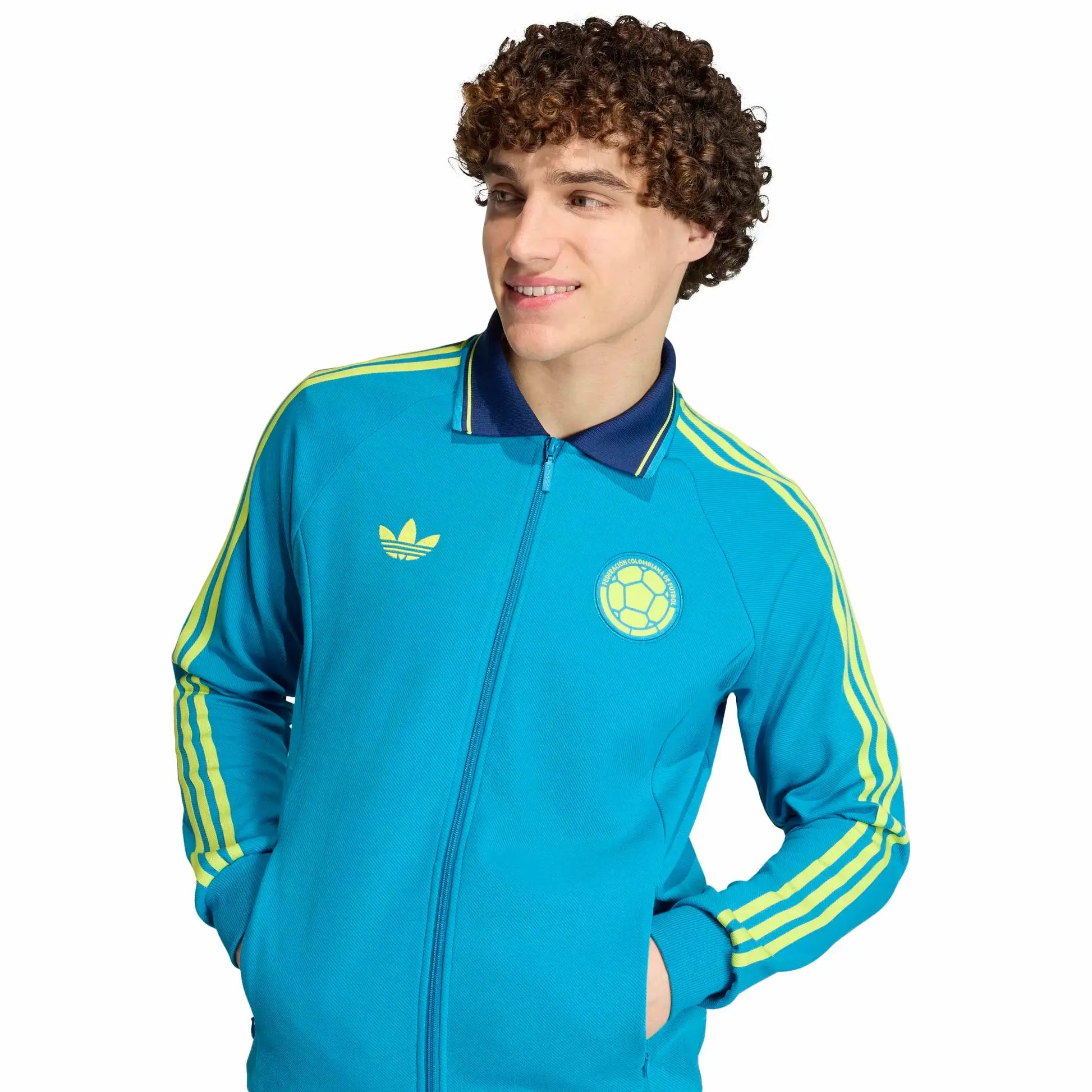 adidas 2026 Colombia Men's Away Originals Anthem Jacket – ProSoccer adidas 2026 Colombia Men's Away Originals Anthem Jacket – ProSoccer