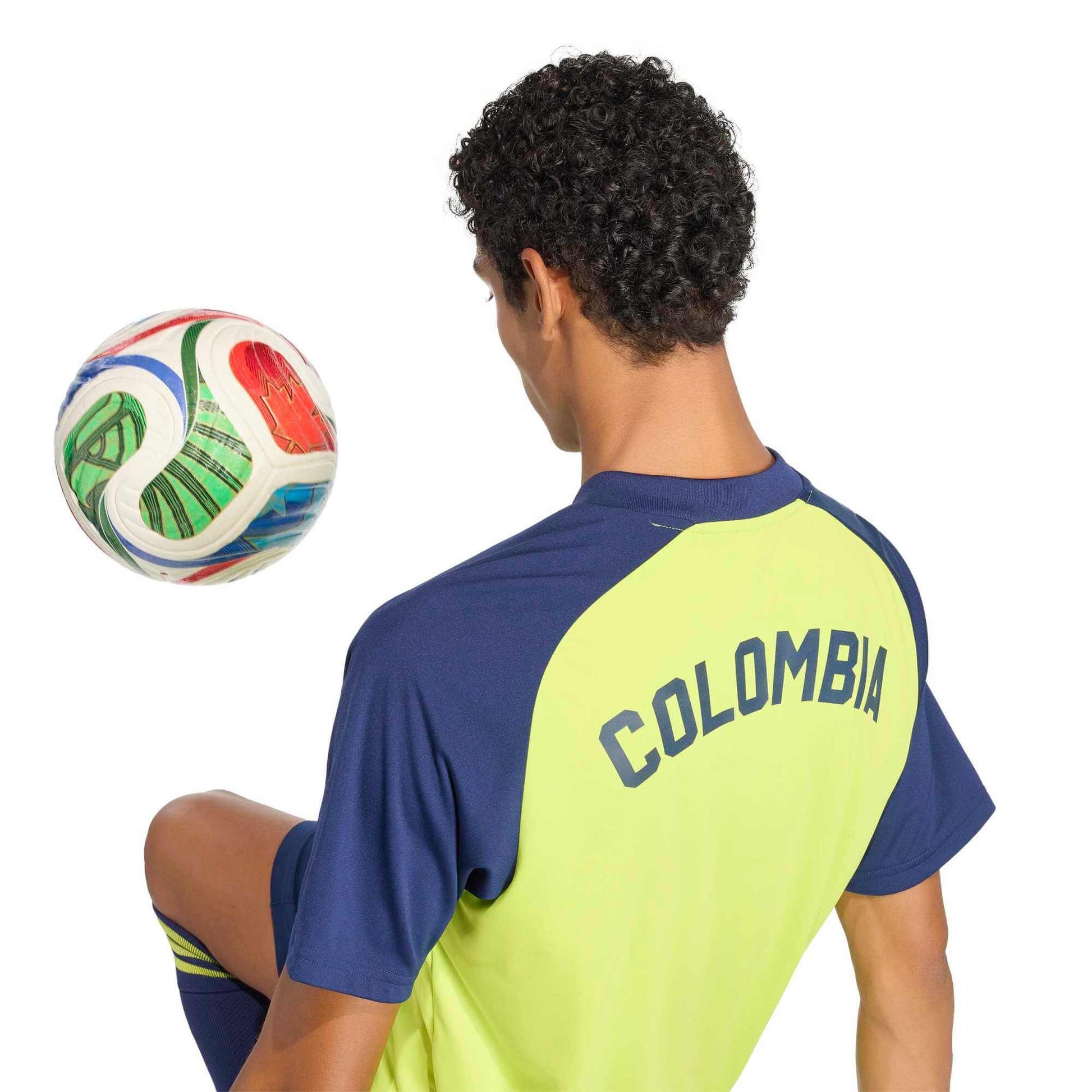 adidas 2026 Colombia Men's Away Pre-Match Soccer Jersey (Detail 1)