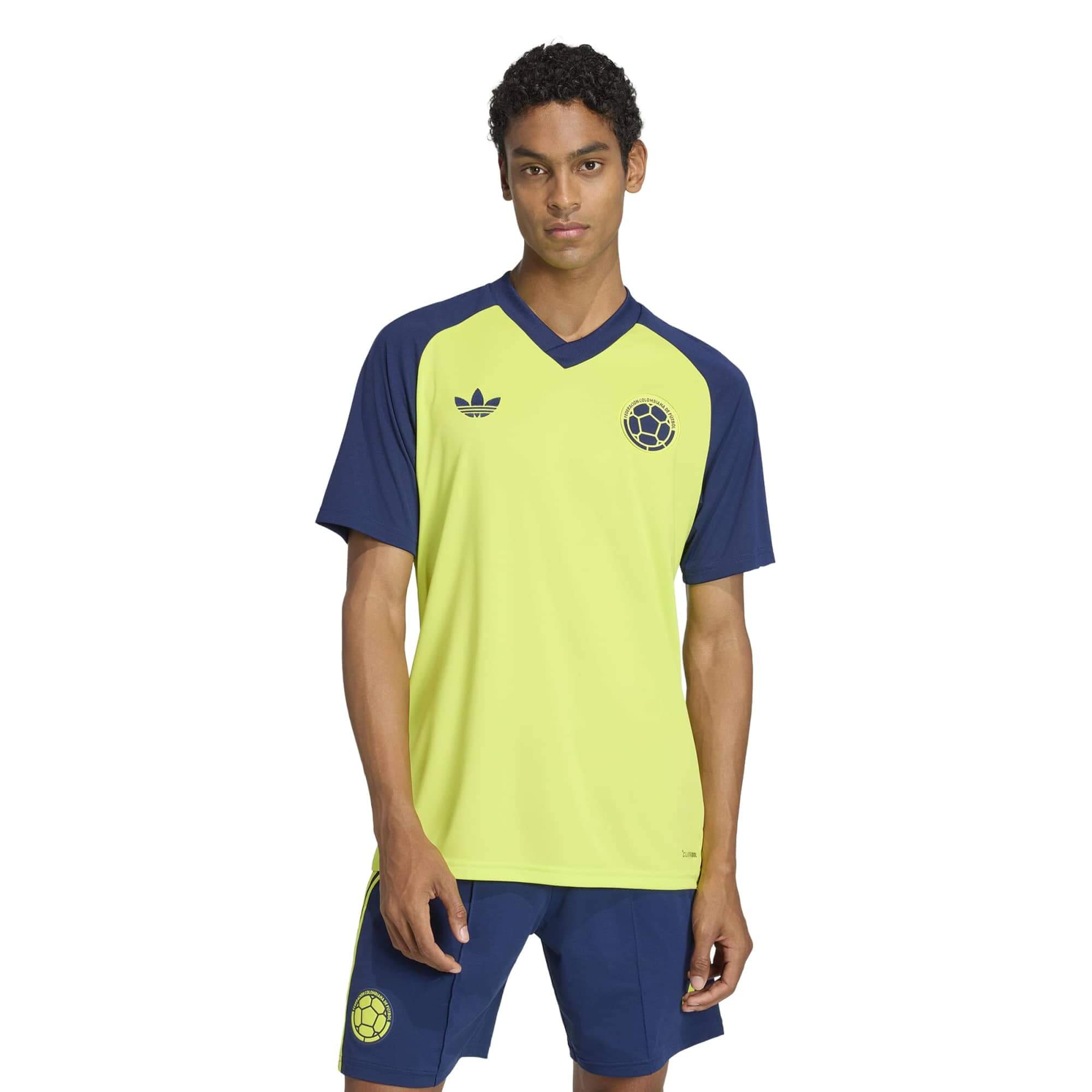 adidas 2026 Colombia Men's Away Pre-Match Soccer Jersey (Model - Front)