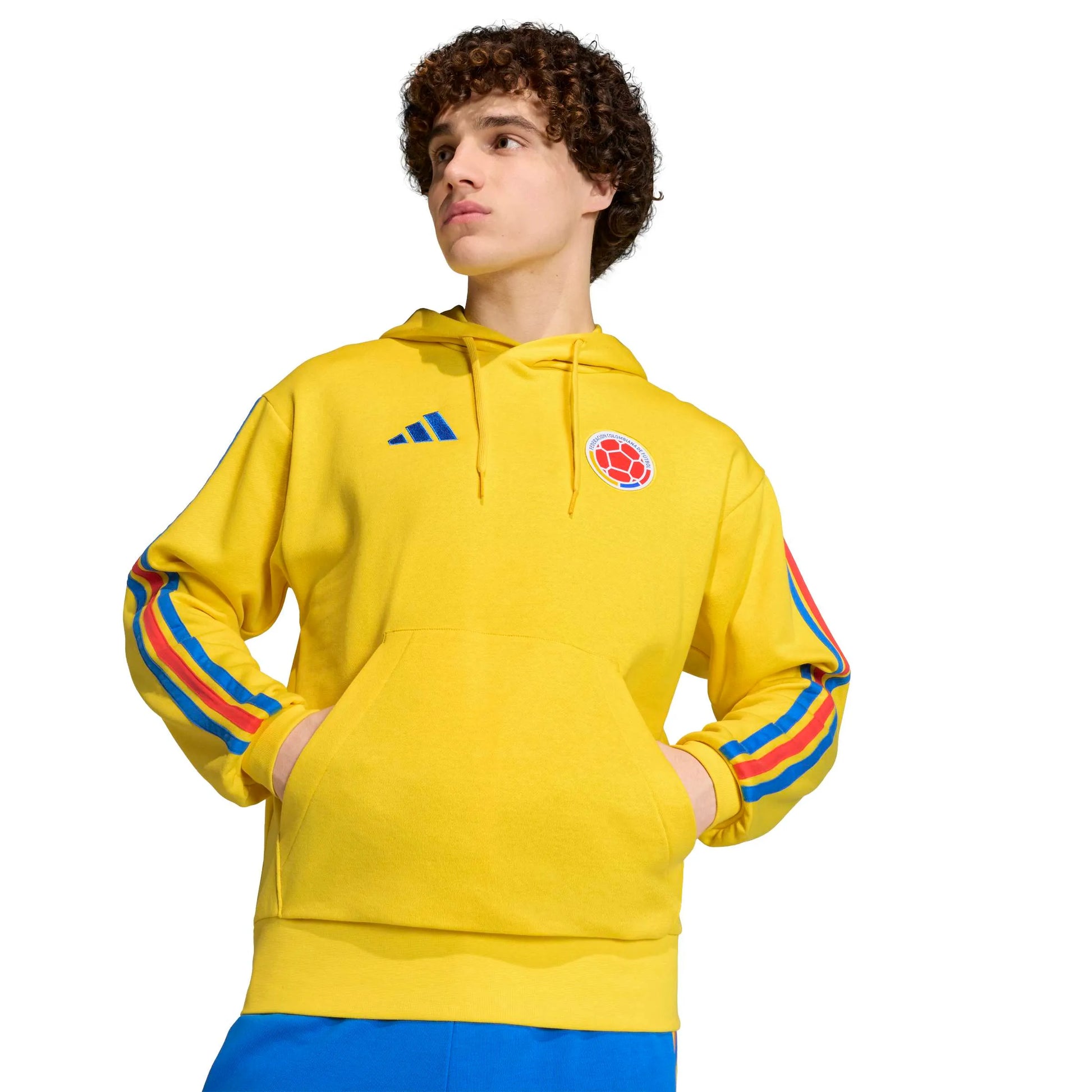 adidas 2026 Colombia Men's DNA Fleece Hoodie (Detail 1)