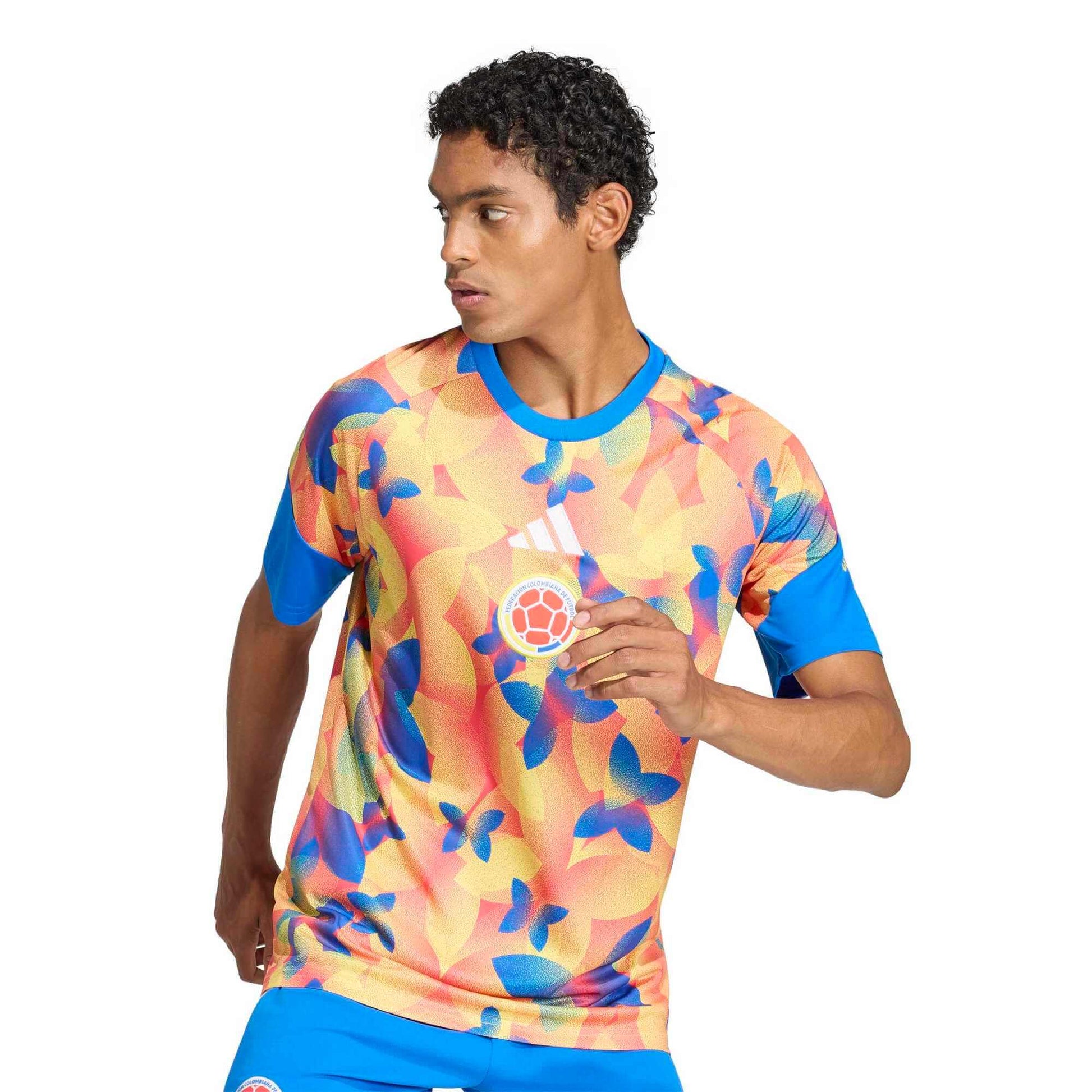 adidas 2026 Colombia Men's Pre-Match Soccer Jersey (Detail 1)