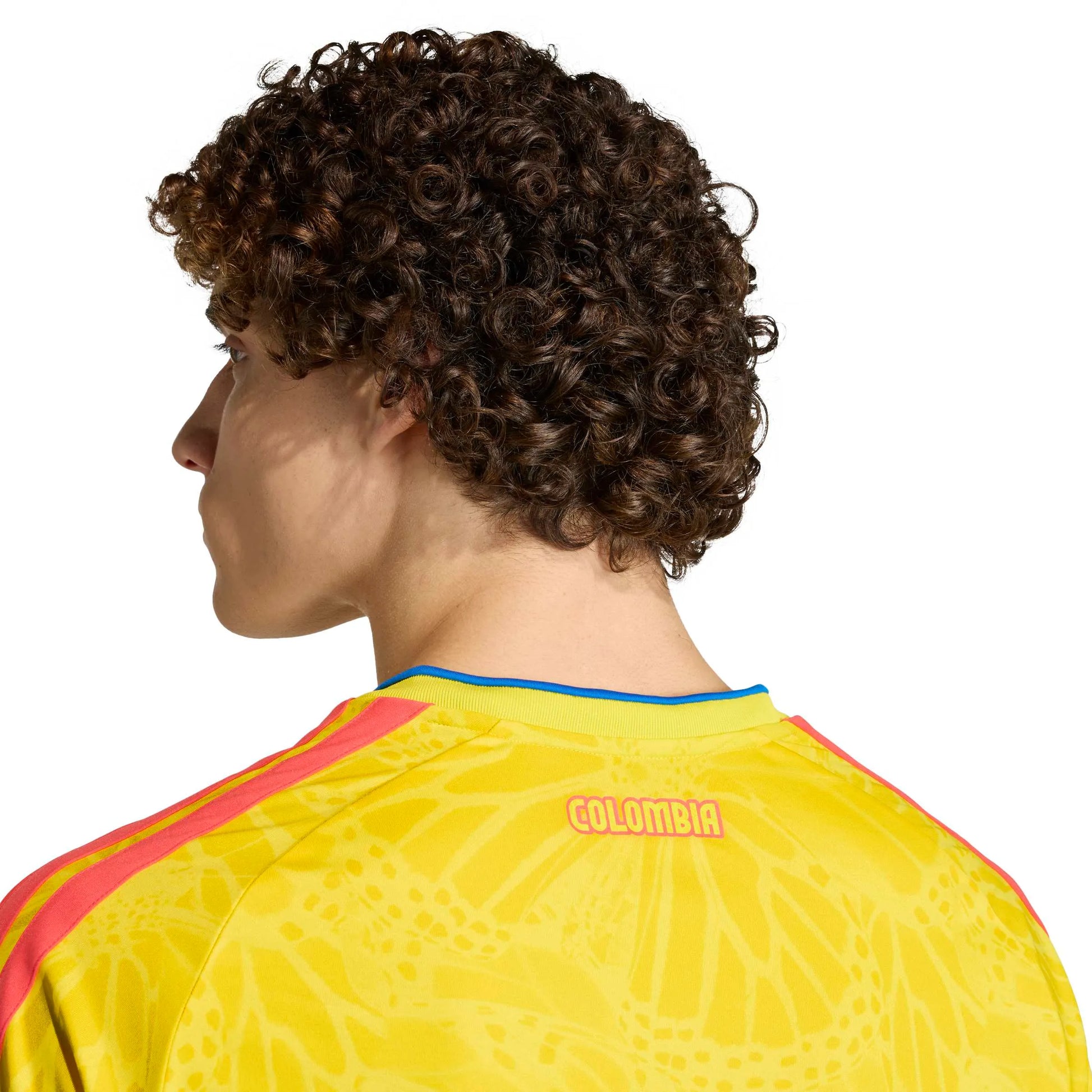 adidas 2026 Colombia Men's Stadium Home Soccer Jersey (Detail 1)