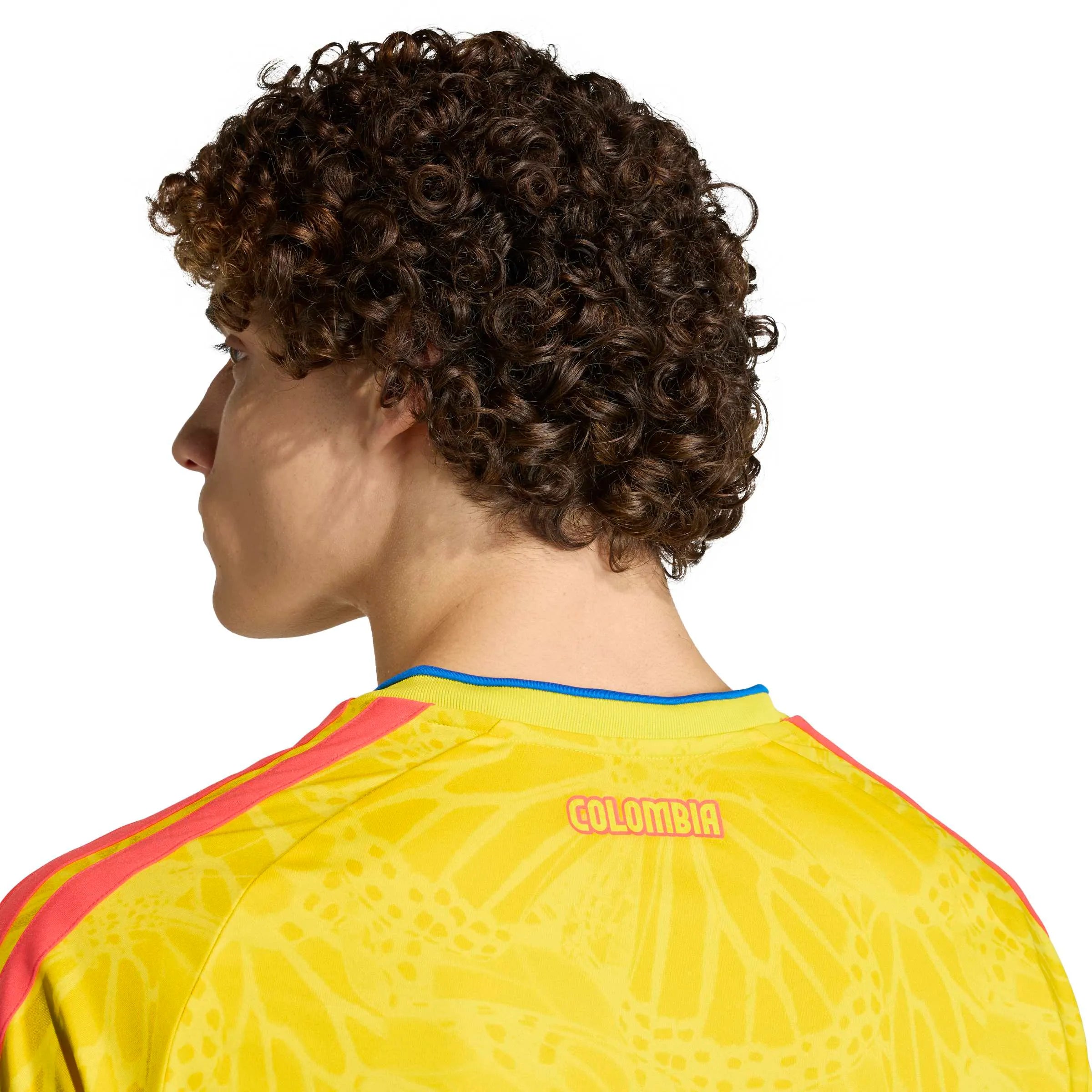 adidas 2026 Colombia Men's Stadium Home Soccer Jersey (Detail 1)