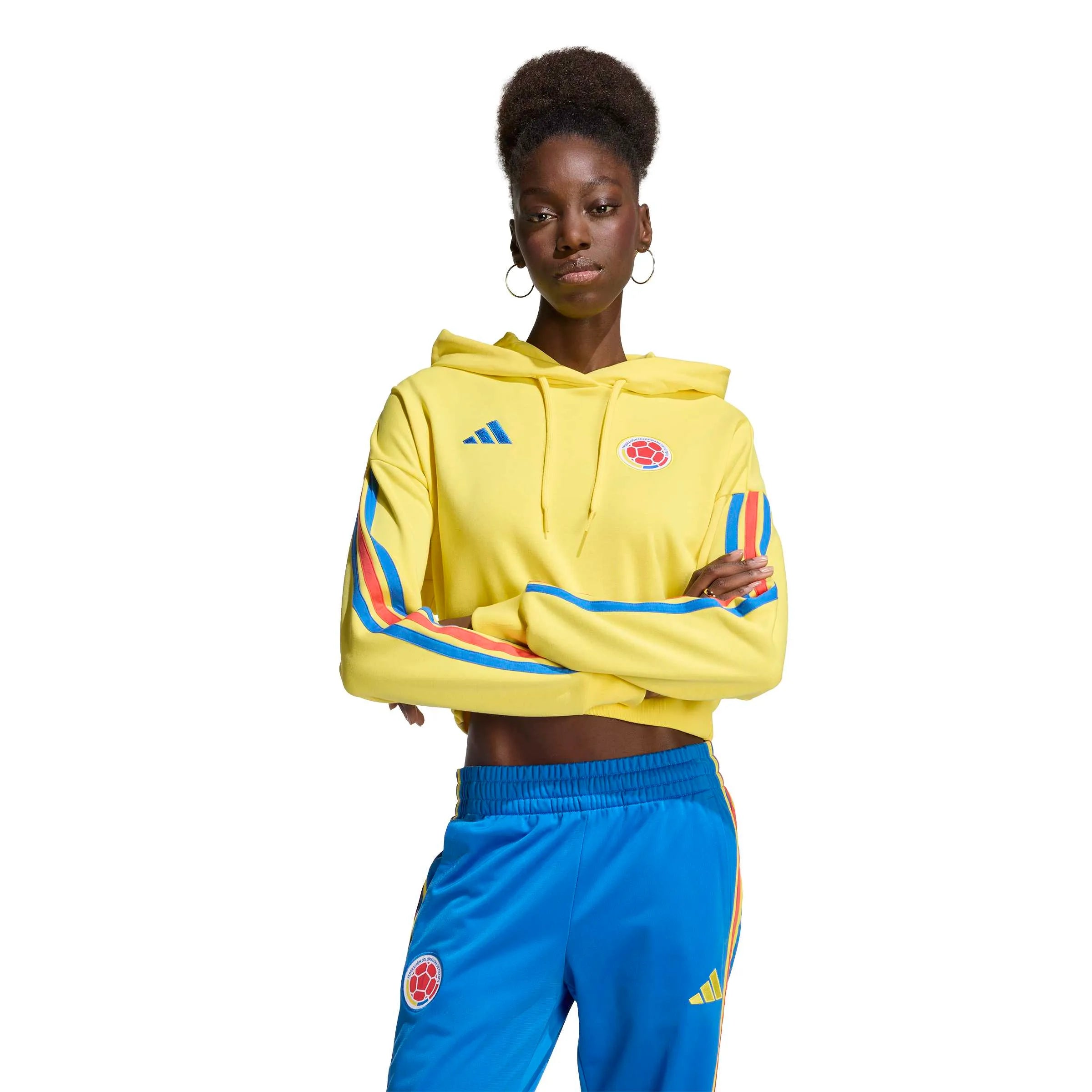 adidas 2026 Colombia Women's DNA Hoodie (Model - Front)