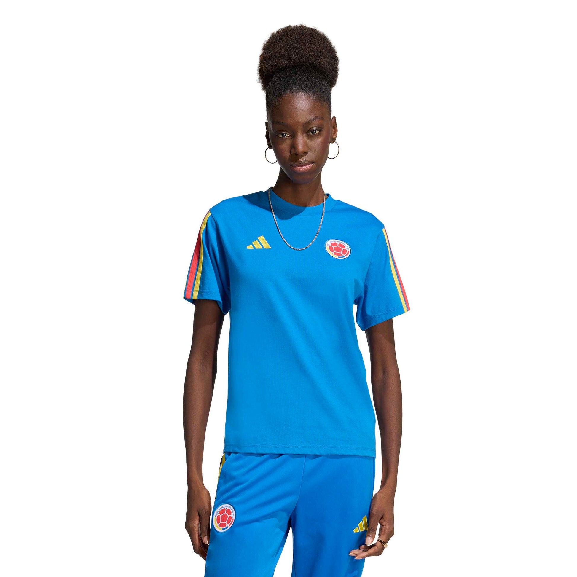 adidas 2026 Colombia Women's DNA Tee (Model - Front)