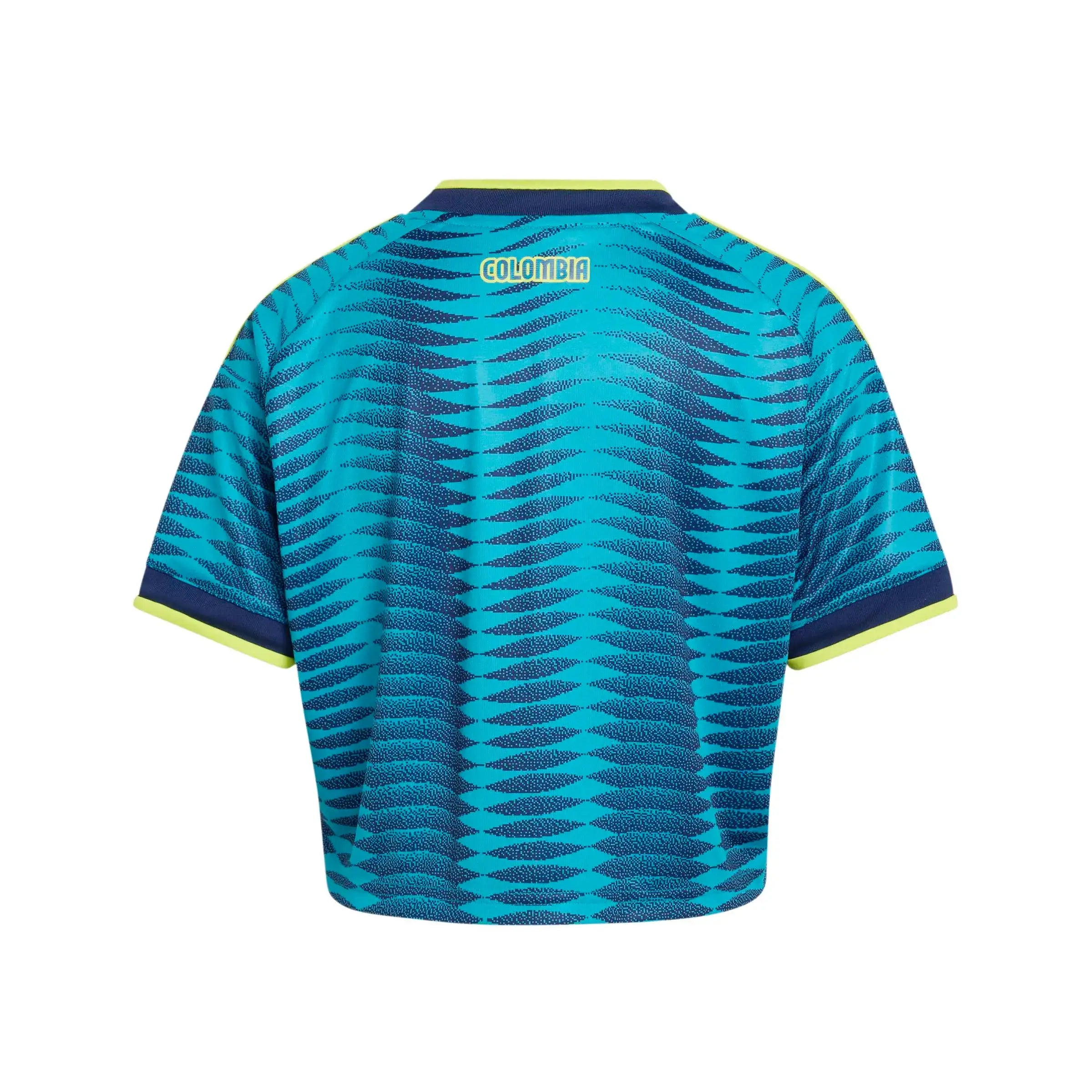 adidas 2026 Colombia Women's Stadium Away Cropped Soccer Jersey