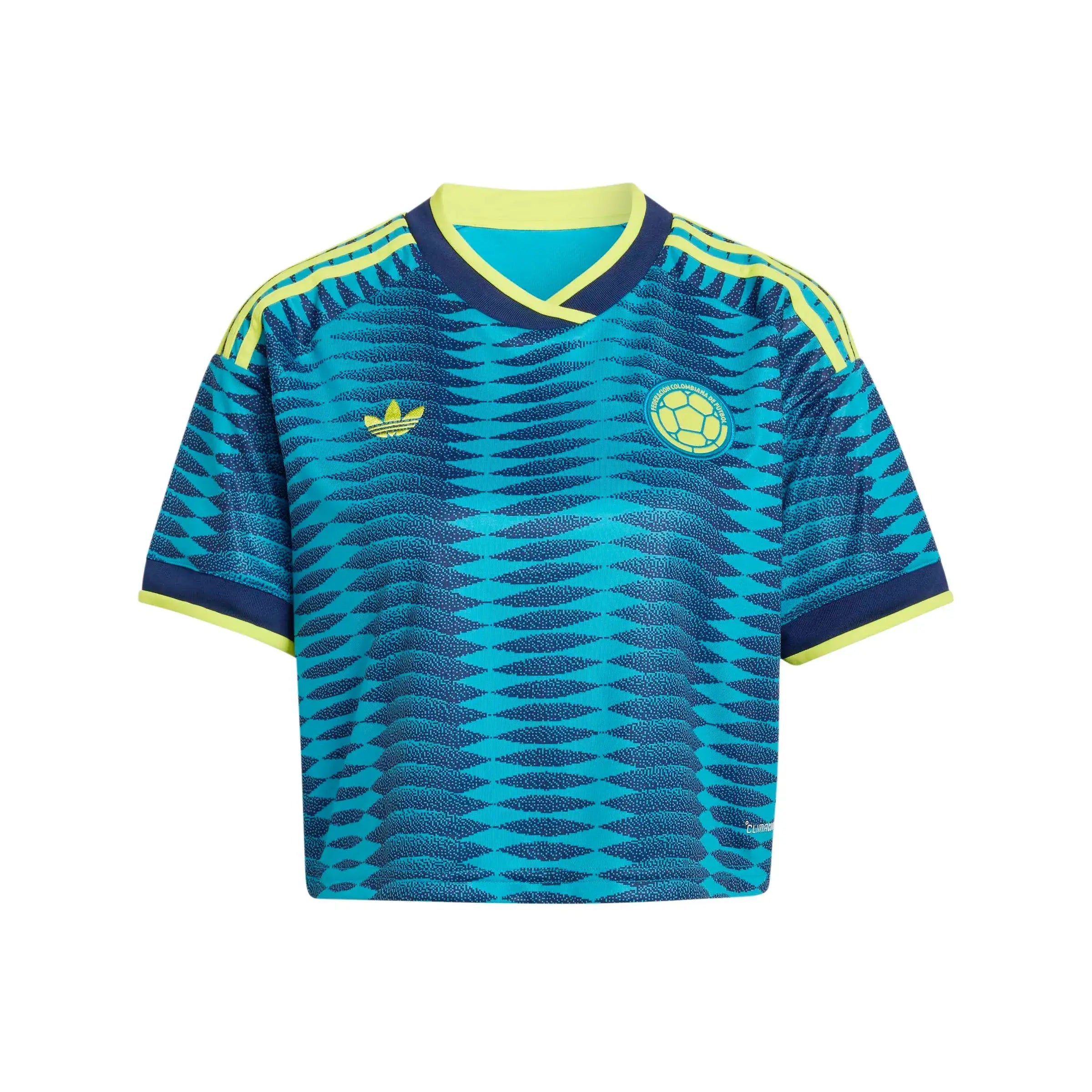 adidas 2026 Colombia Women's Stadium Away Cropped Soccer Jersey