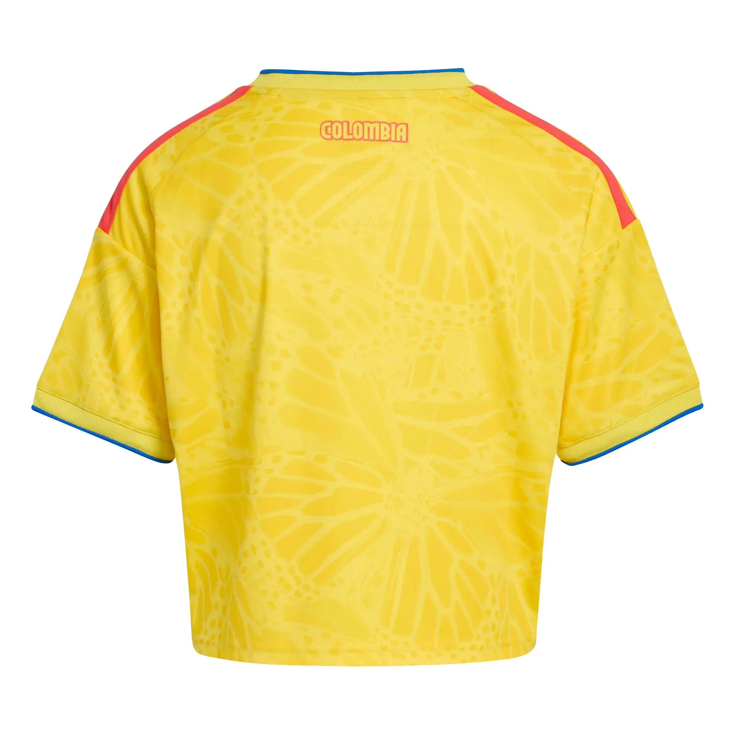 adidas 2026 Colombia Women's Stadium Home Cropped Soccer Jersey