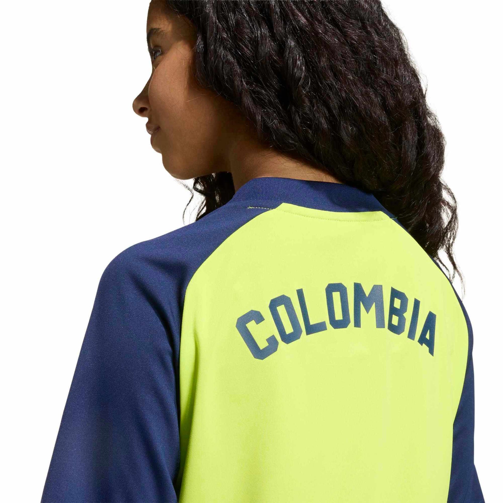 adidas 2026 Colombia Youth Away Pre-Match Soccer Jersey (Detail 2)