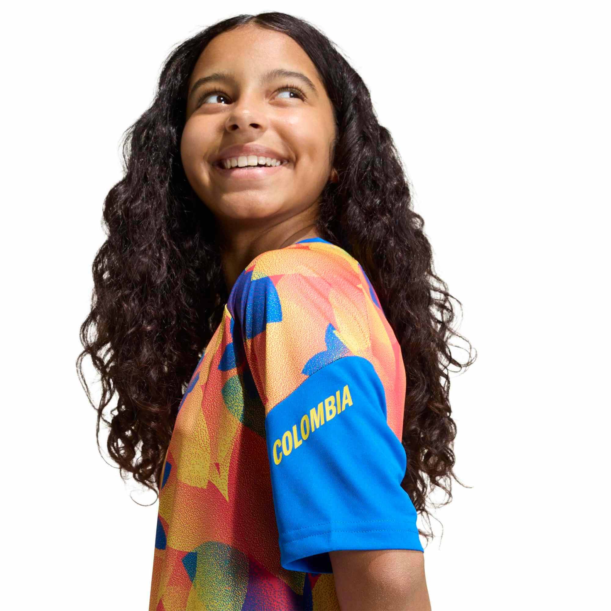 adidas 2026 Colombia Youth Pre-Match Soccer Jersey (Detail 2)