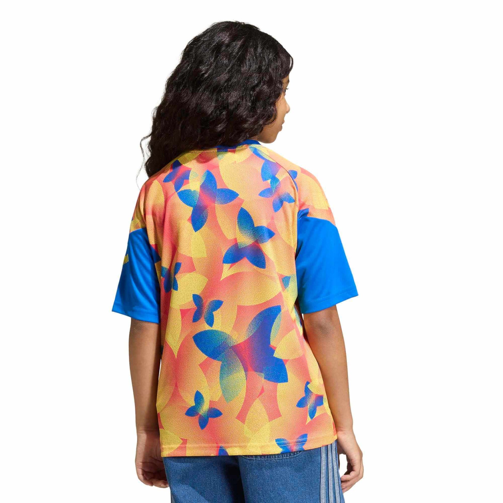 adidas 2026 Colombia Youth Pre-Match Soccer Jersey (Model - Back)