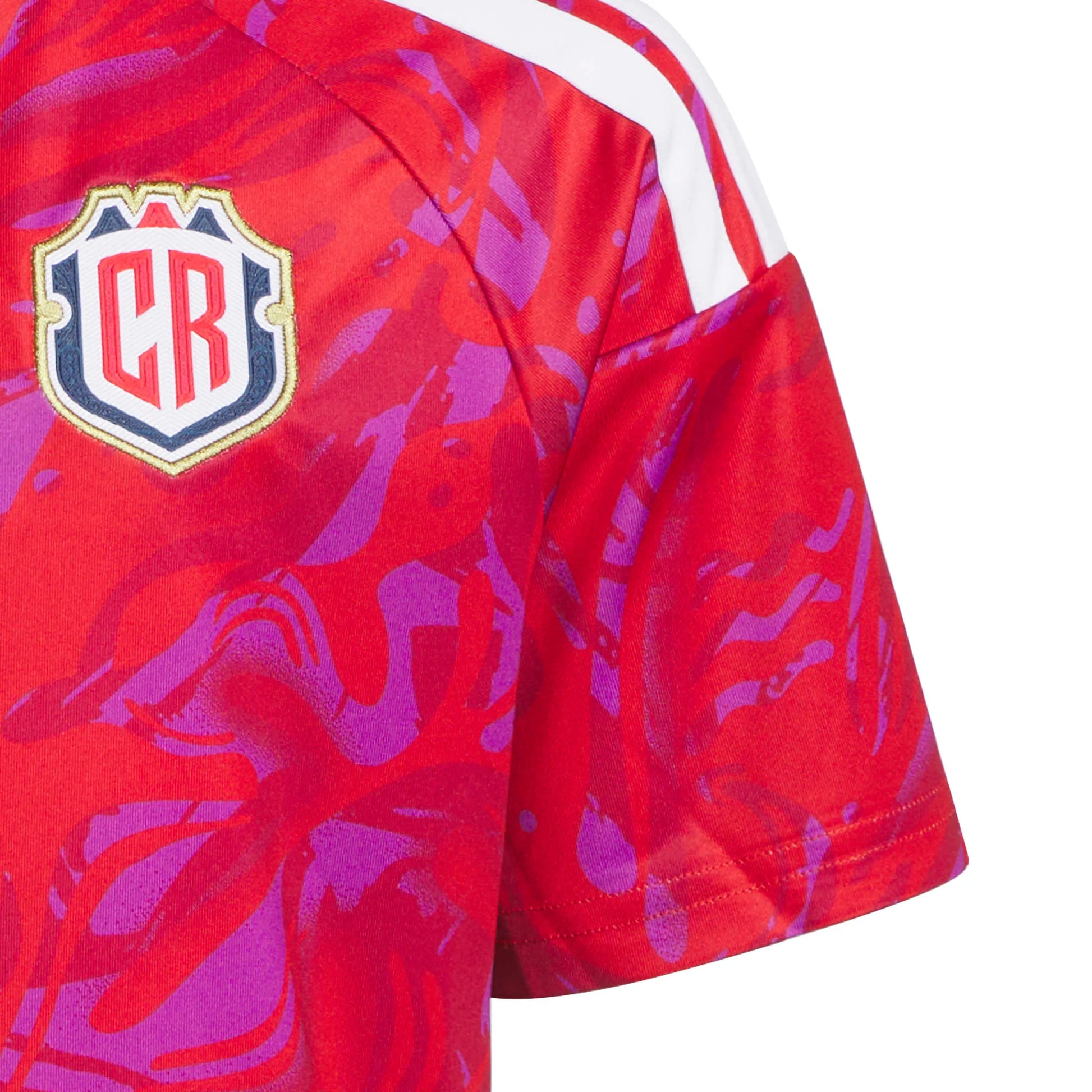 adidas 2026 Costa Rica Youth Stadium Home Soccer Jersey (Detail 3)