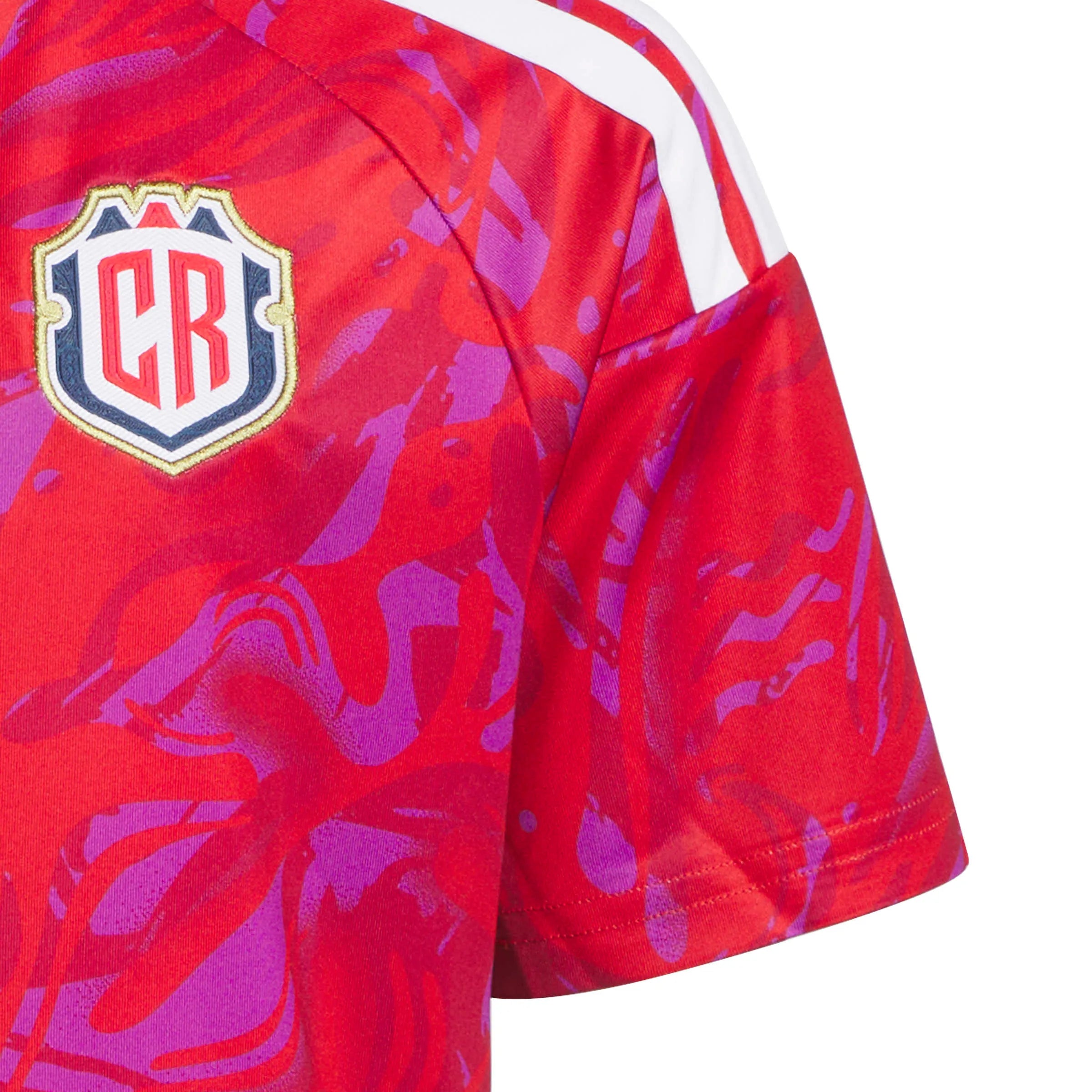 adidas 2026 Costa Rica Youth Stadium Home Soccer Jersey (Detail 3)
