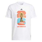 adidas 2026 FIFA World Cup Men's Host City Los Angeles Tee White (Front)