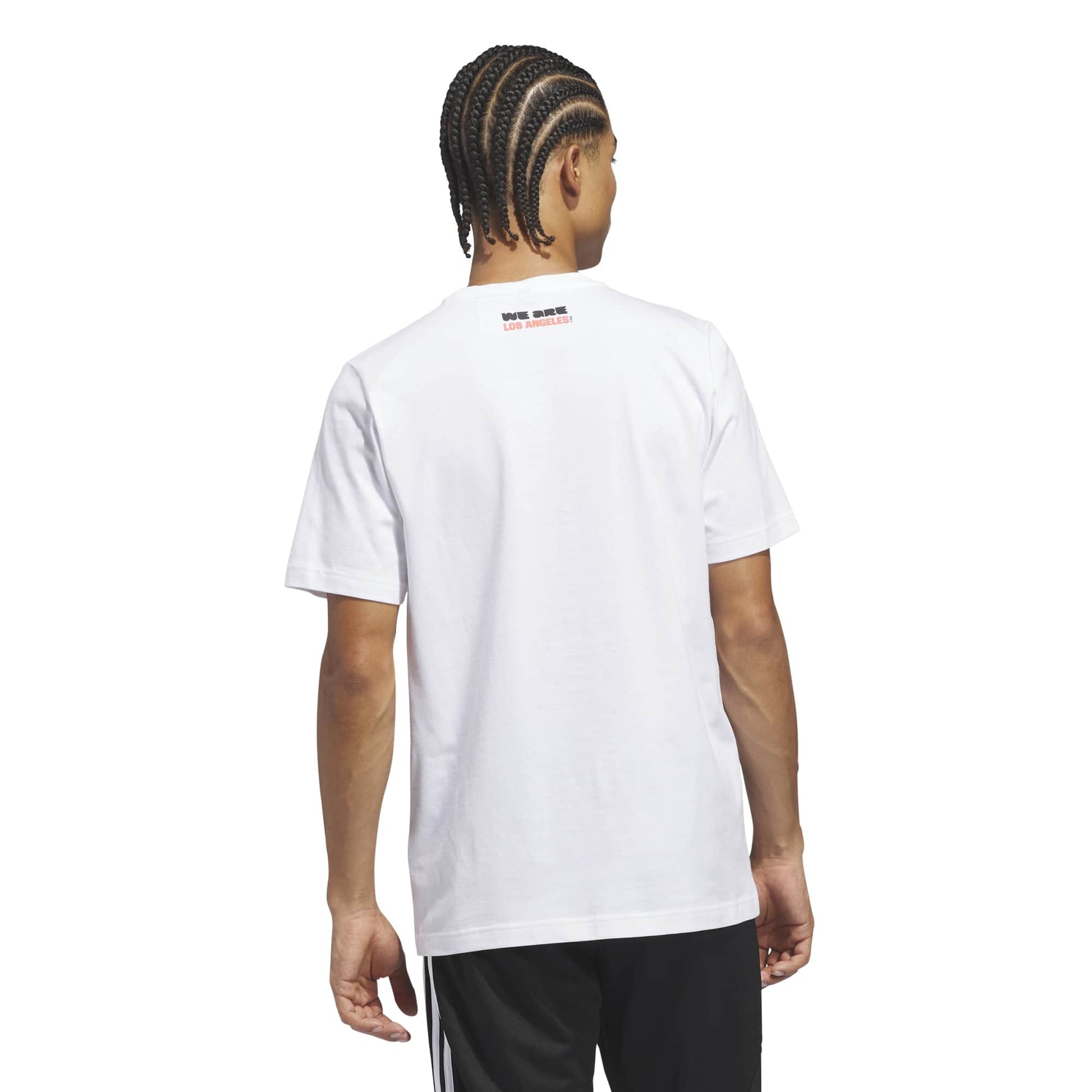 adidas 2026 FIFA World Cup Men's Host City Los Angeles Tee White (Model - Back)
