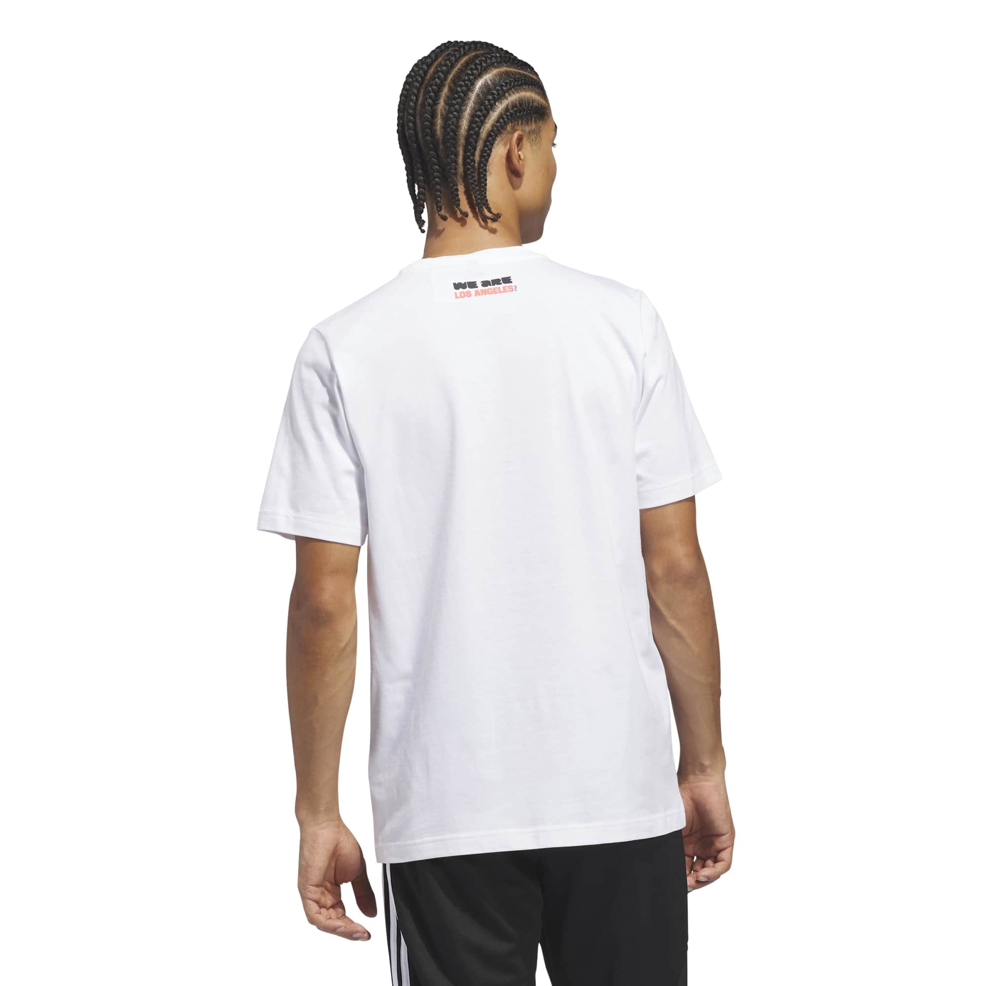 adidas 2026 FIFA World Cup Men's Host City Los Angeles Tee White (Model - Back)