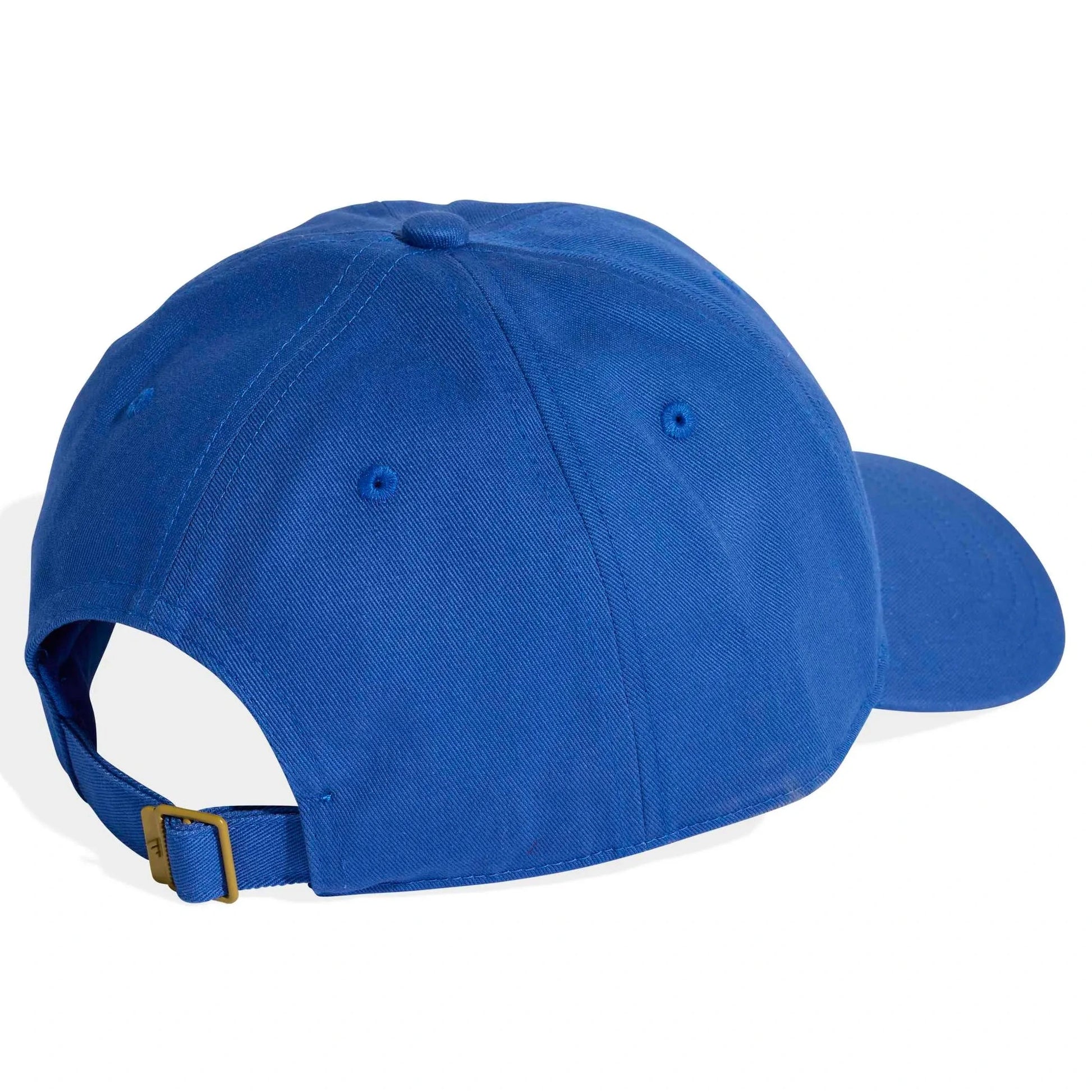 adidas 2026 FIFA World Cup Official Emblem Cap Team Royal Blue / Dark Football Gold (Lateral - Back)