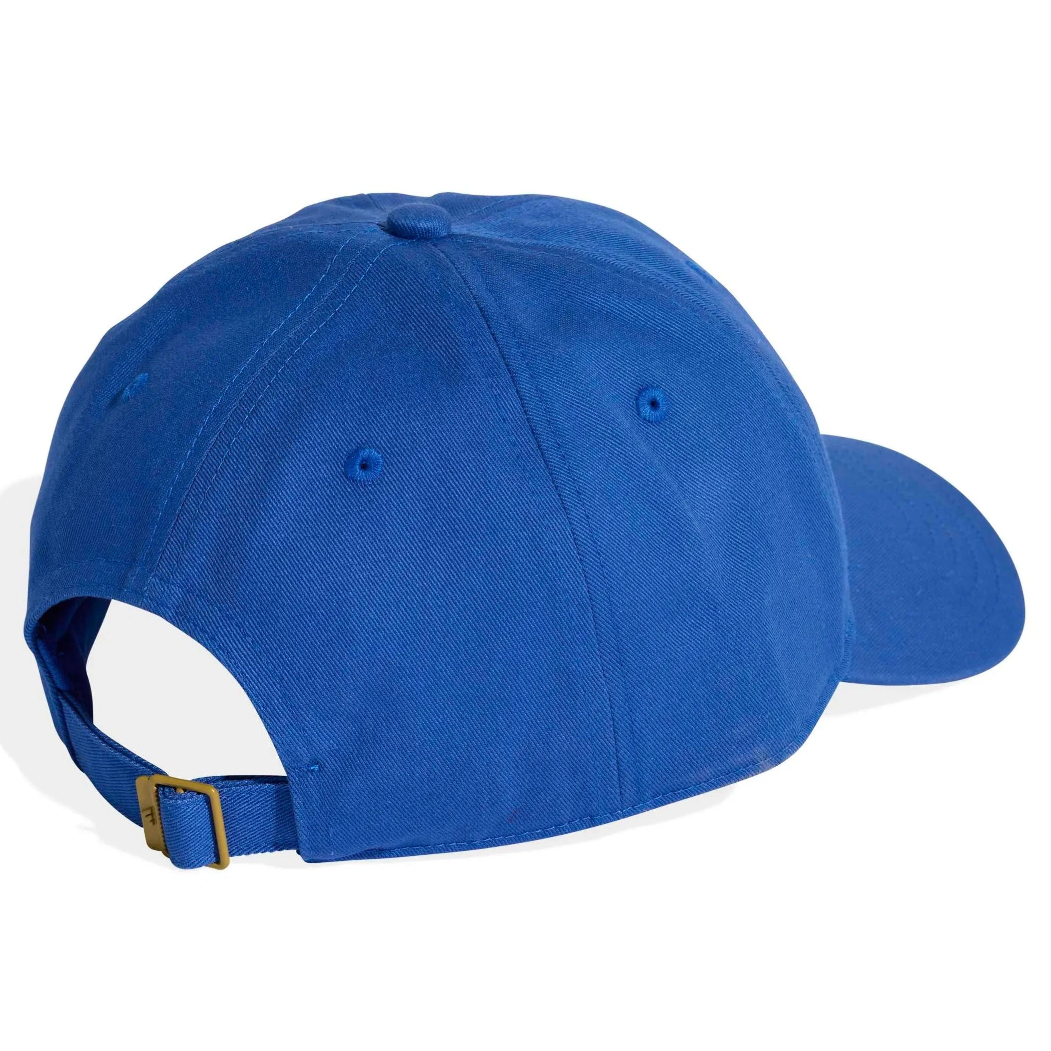 adidas 2026 FIFA World Cup Official Emblem Cap Team Royal Blue / Dark Football Gold (Lateral - Back)