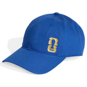 adidas 2026 FIFA World Cup Official Emblem Cap Team Royal Blue / Dark Football Gold (Lateral - Front)