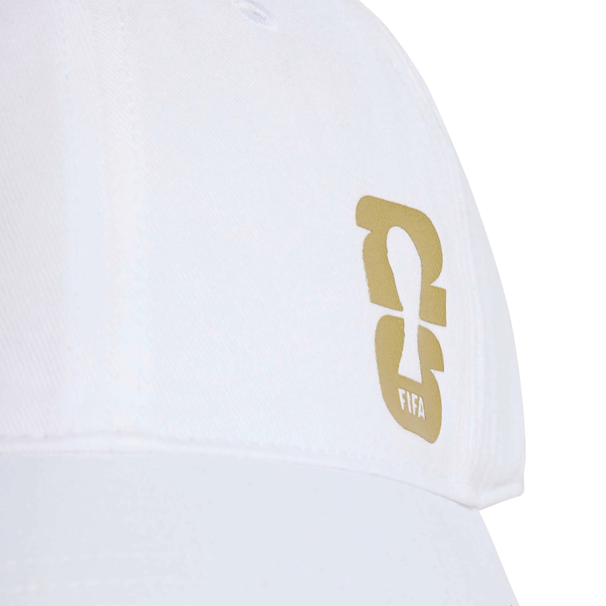 adidas 2026 FIFA World Cup Official Emblem Cap White / Dark Football Gold (Detail 1)