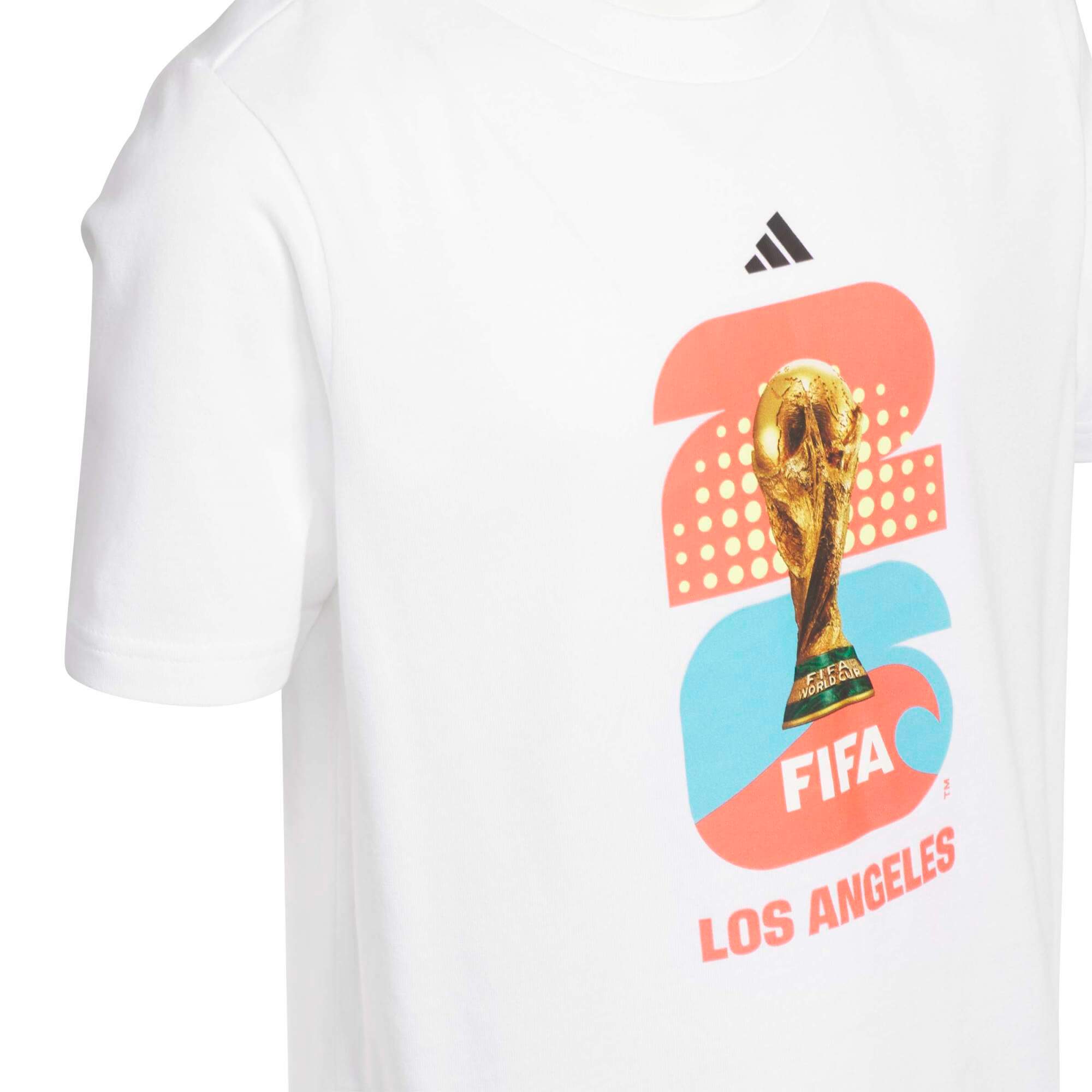 adidas 2026 FIFA World Cup Youth Host City Los Angeles Tee White (Detail 1)