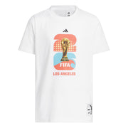 adidas 2026 FIFA World Cup Youth Host City Los Angeles Tee White (Front)